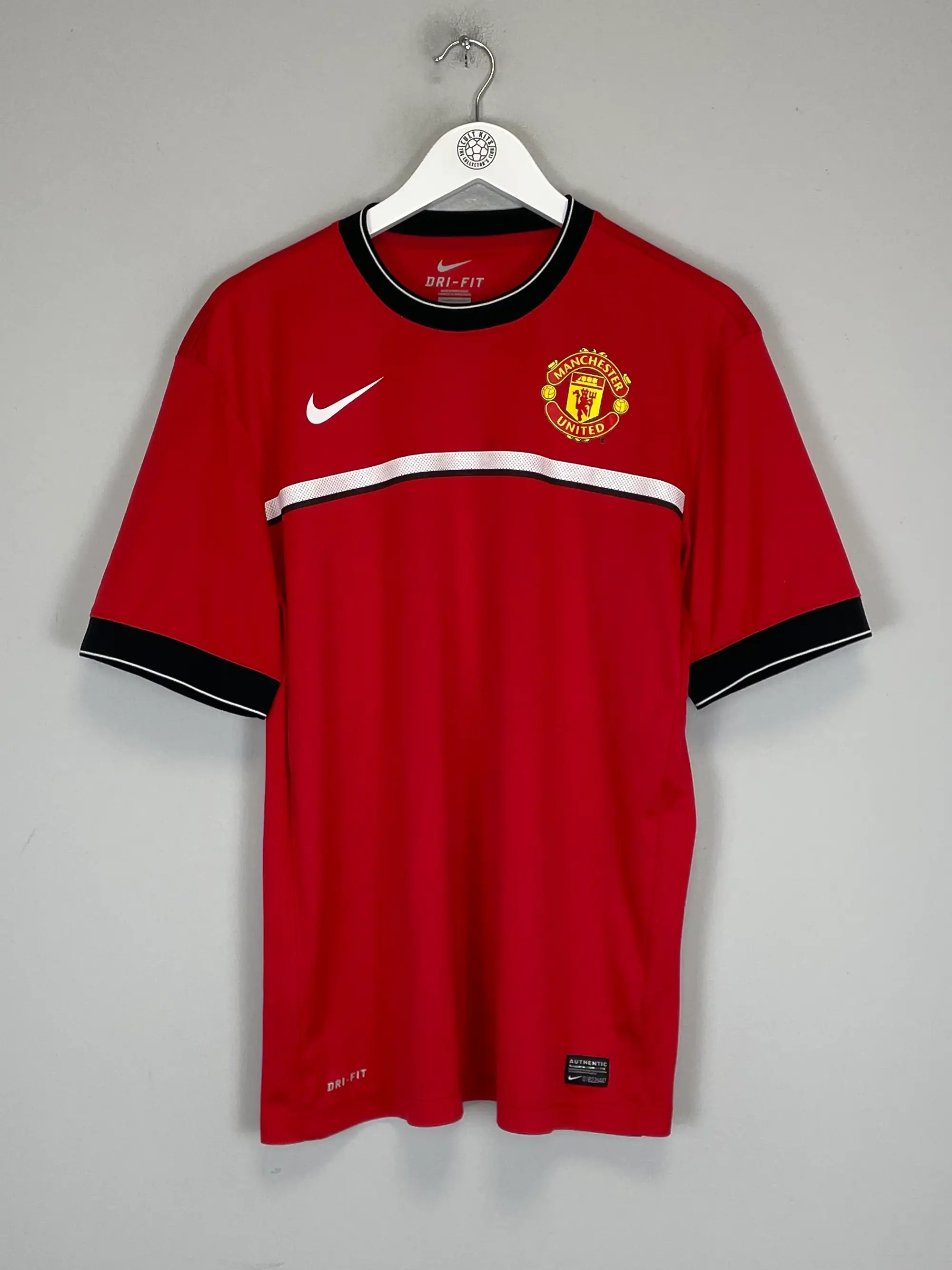 CULT KITS - 2011/12 MANCHESTER UNITED PRE MATCH SHIRT (L) NIKE
