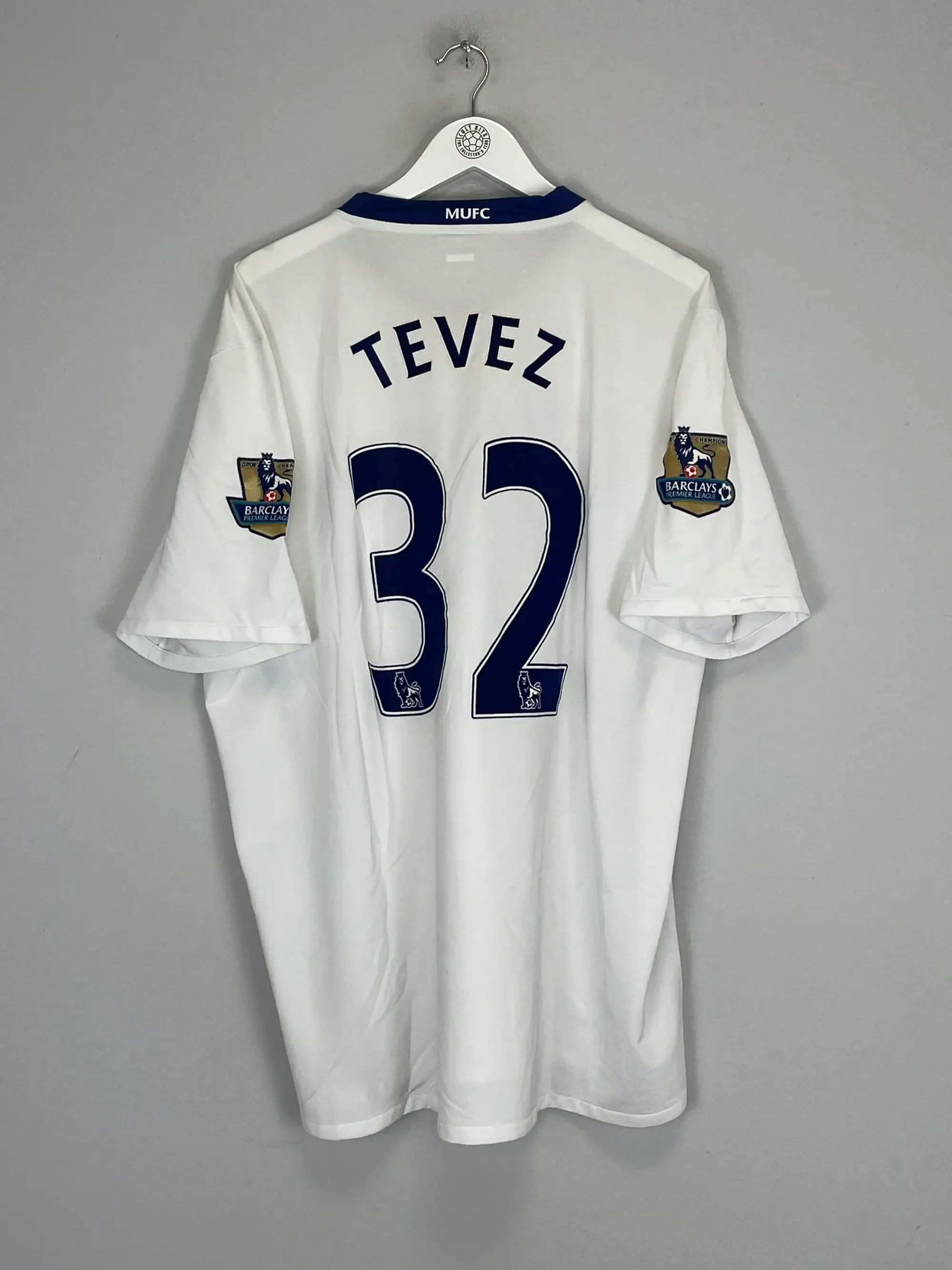 CULT KITS - 2008/09 MANCHESTER UNITED TEVEZ #32 AWAY SHIRT (XXL) NIKE