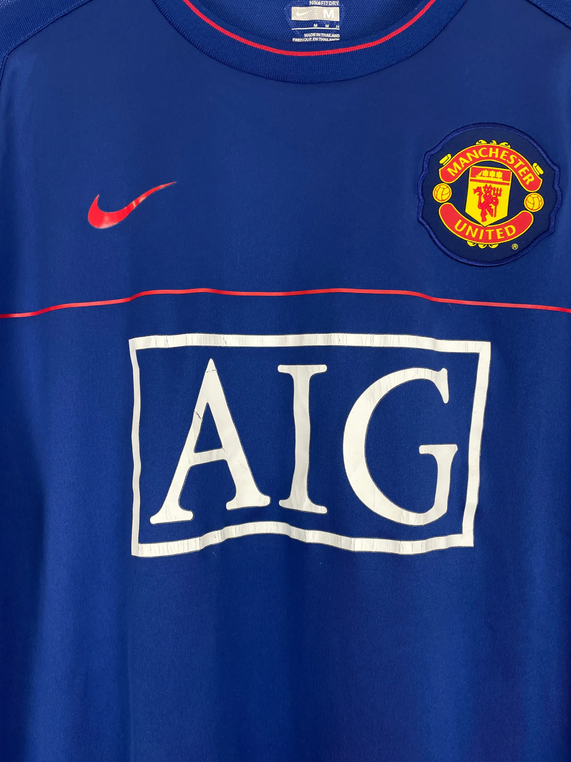 CULT KITS - 2007/08 MANCHESTER UNITED TRAINING SHIRT (M) NIKE