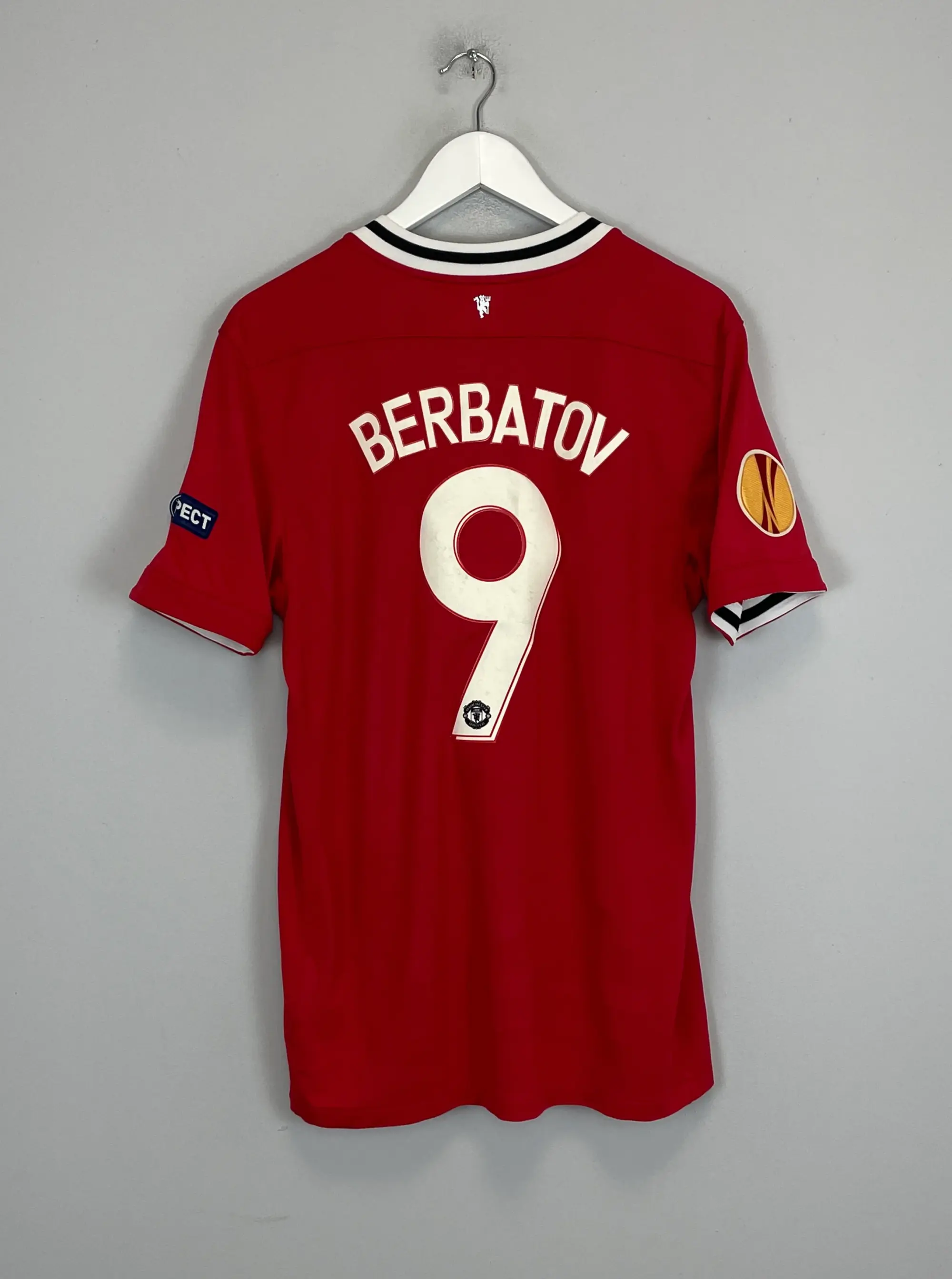 CULT KITS - 2011/12 MANCHESTER UNITED BERBATOV #9 E/L HOME SHIRT (M) ADIDAS