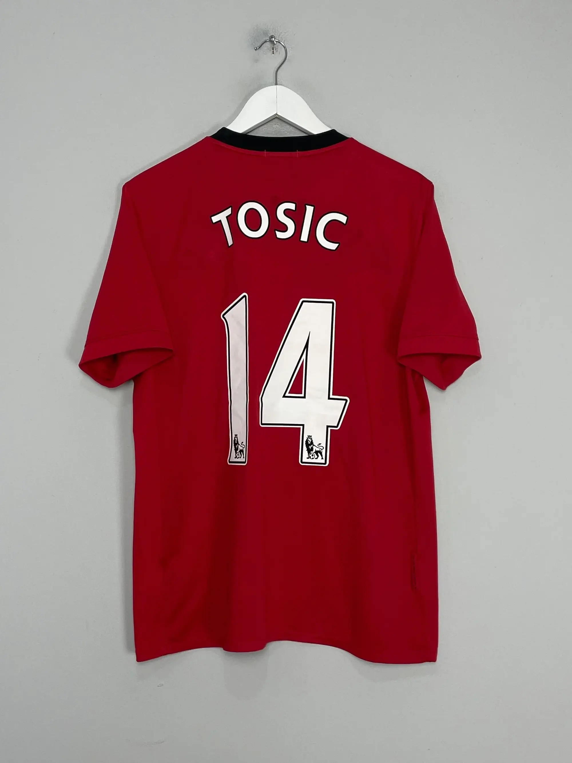 CULT KITS - 2009/10 MANCHESTER UNITED TOSIC #14 HOME SHIRT (L) NIKE