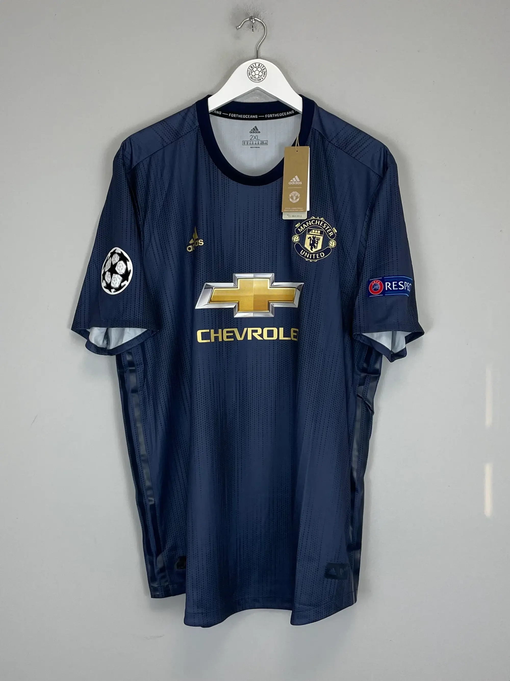 CULT KITS - 2018/19 MANCHESTER UNITED YOUNG #18 *BNWT* AUTHENTIC C/L THIRD SHIRT (XXL) ADIDAS