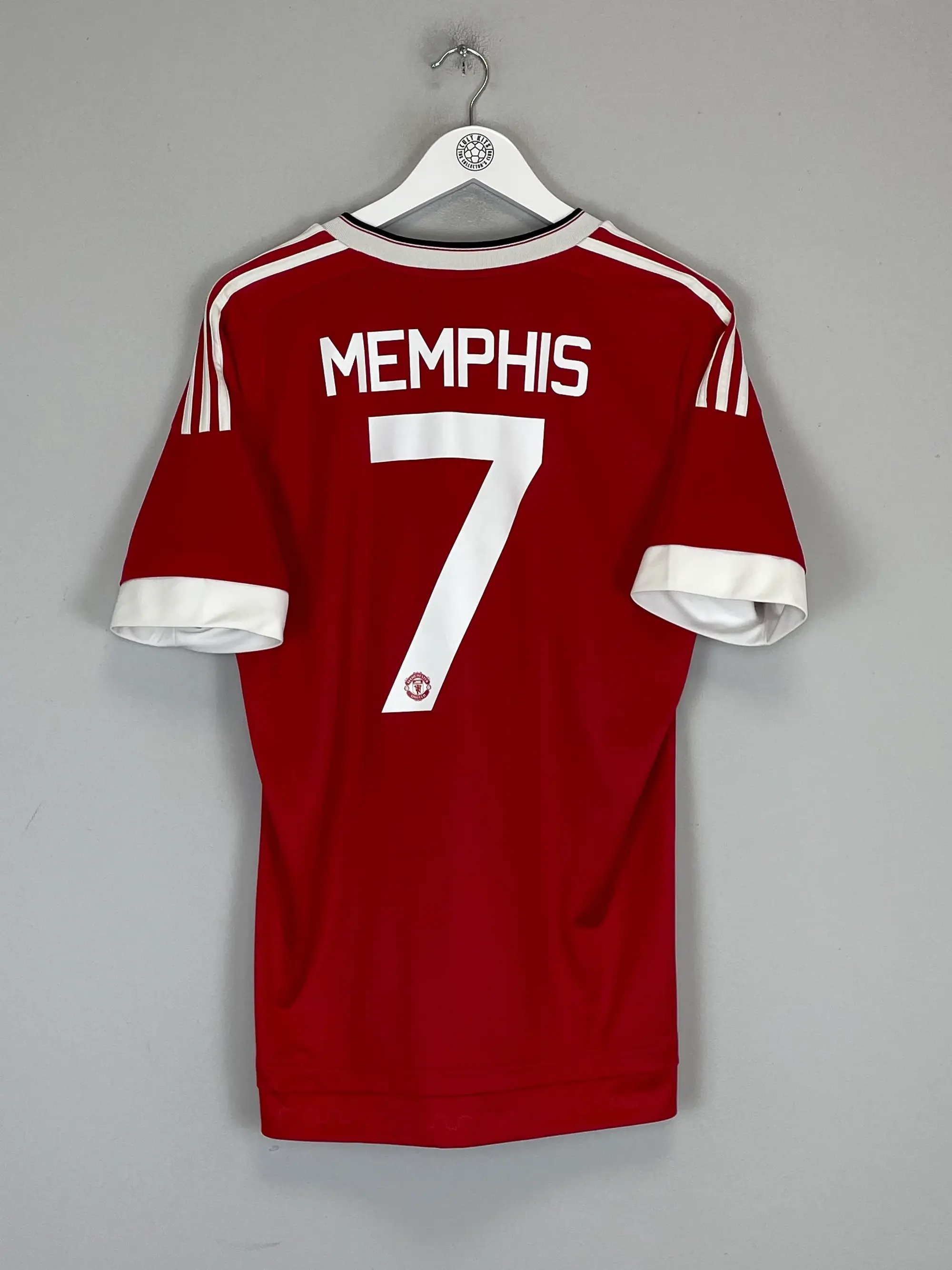 CULT KITS - 2015/16 MANCHESTER UNITED MEMPHIS #7 HOME SHIRT (M) ADIDAS