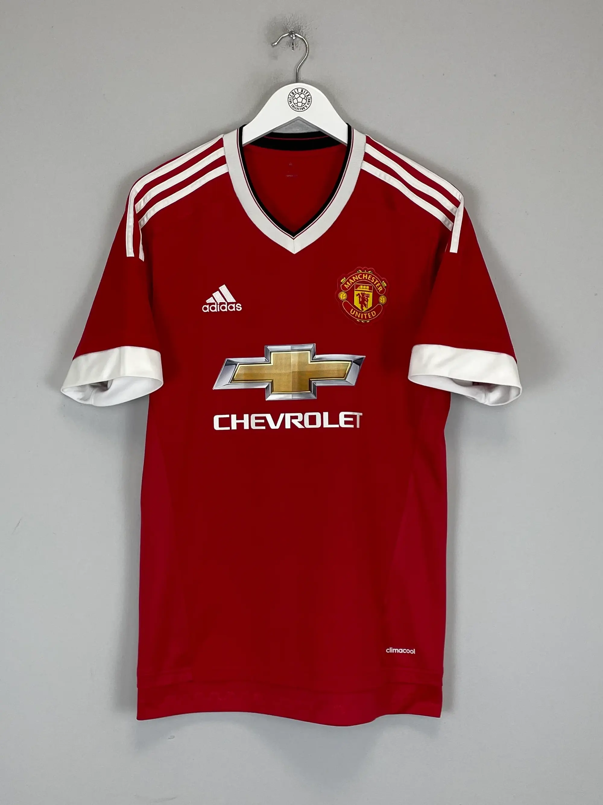 CULT KITS - 2015/16 MANCHESTER UNITED MEMPHIS #7 HOME SHIRT (M) ADIDAS
