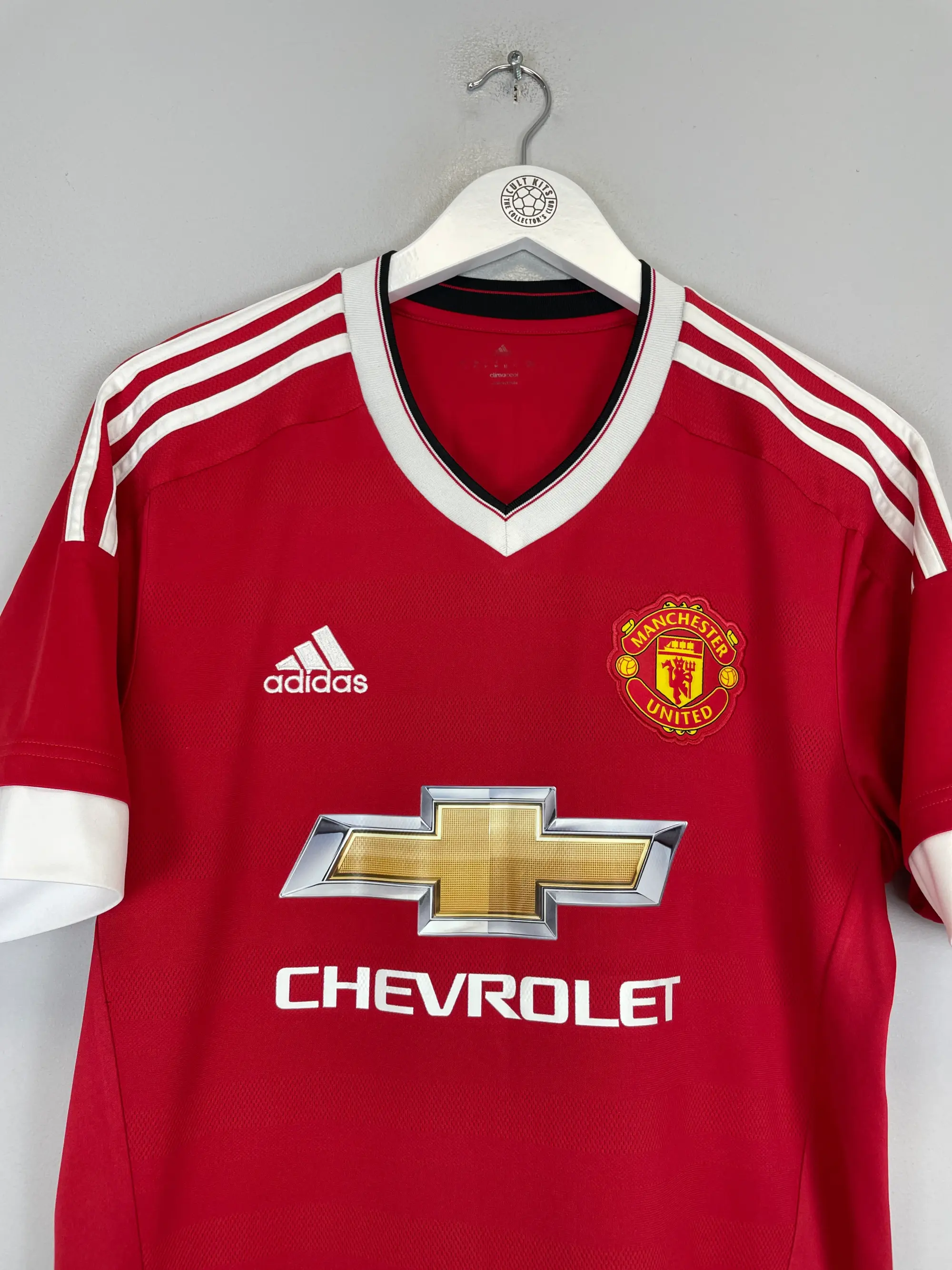 CULT KITS - 2015/16 MANCHESTER UNITED MEMPHIS #7 HOME SHIRT (M) ADIDAS