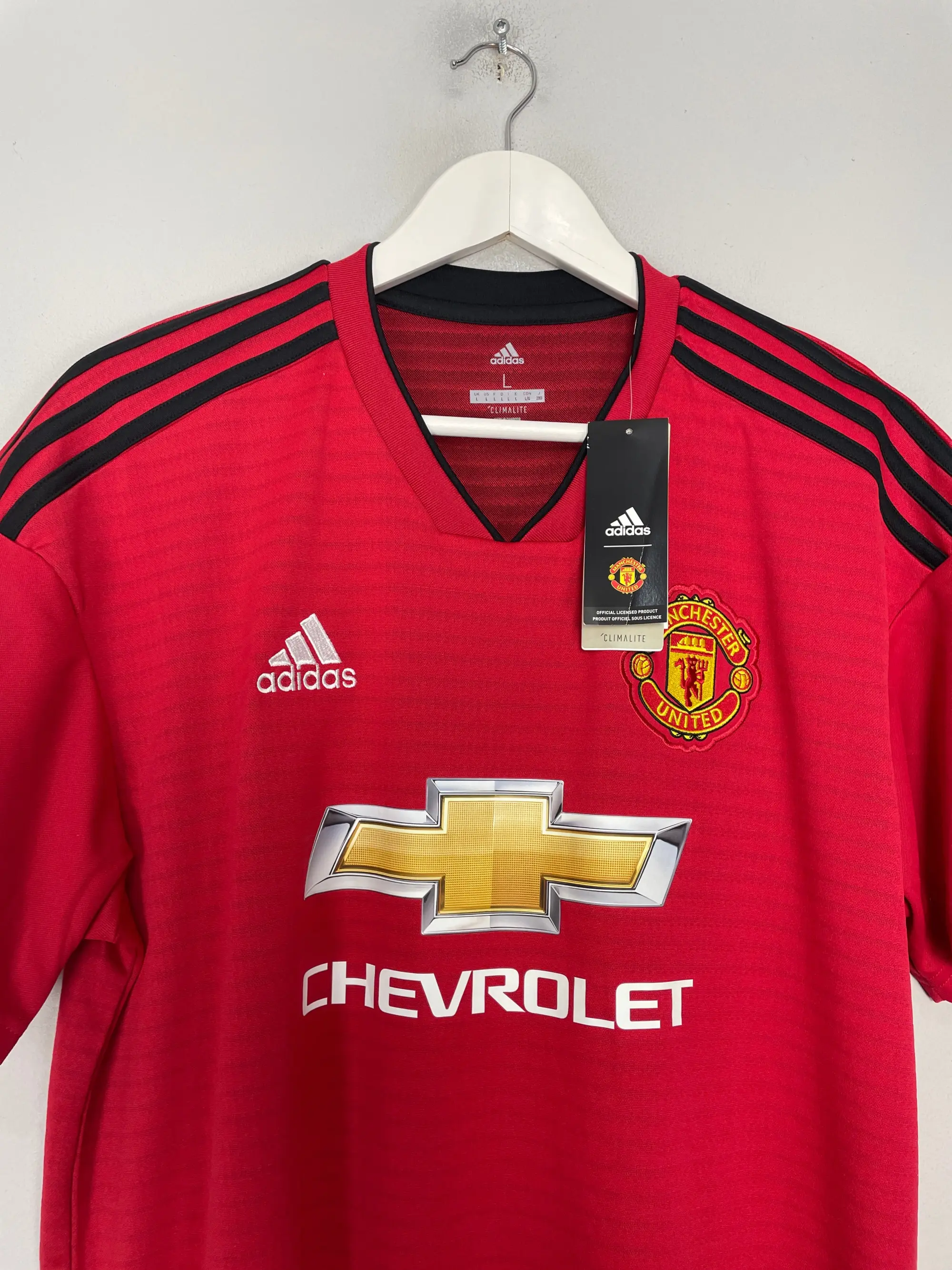 CULT KITS - 2018/19 MANCHESTER UNITED ALEXIS #7 *BNWT* HOME SHIRT (L) ADIDAS