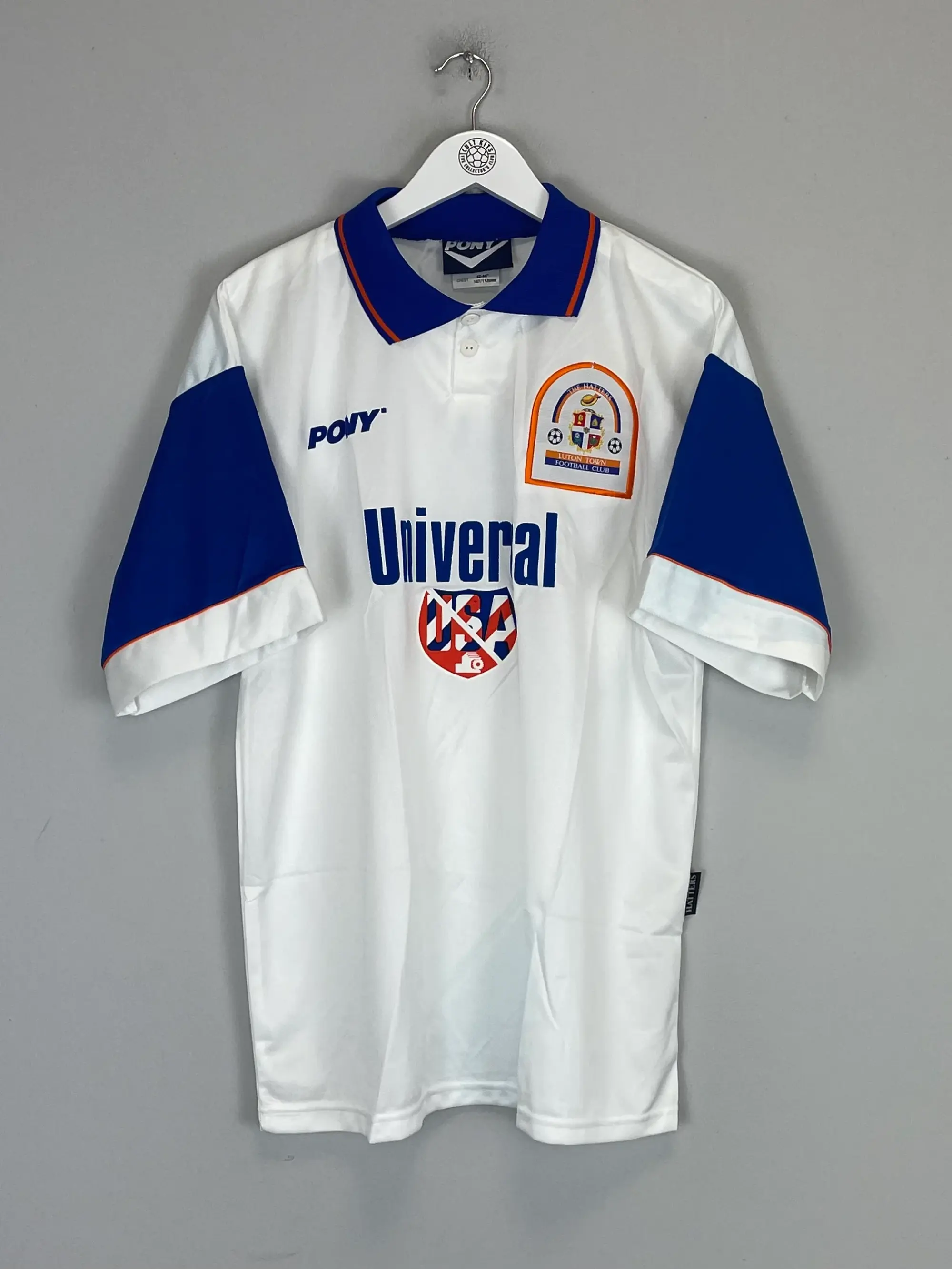 CULT KITS - 1995/97 LUTON TOWN HOME SHIRT (L) PONY