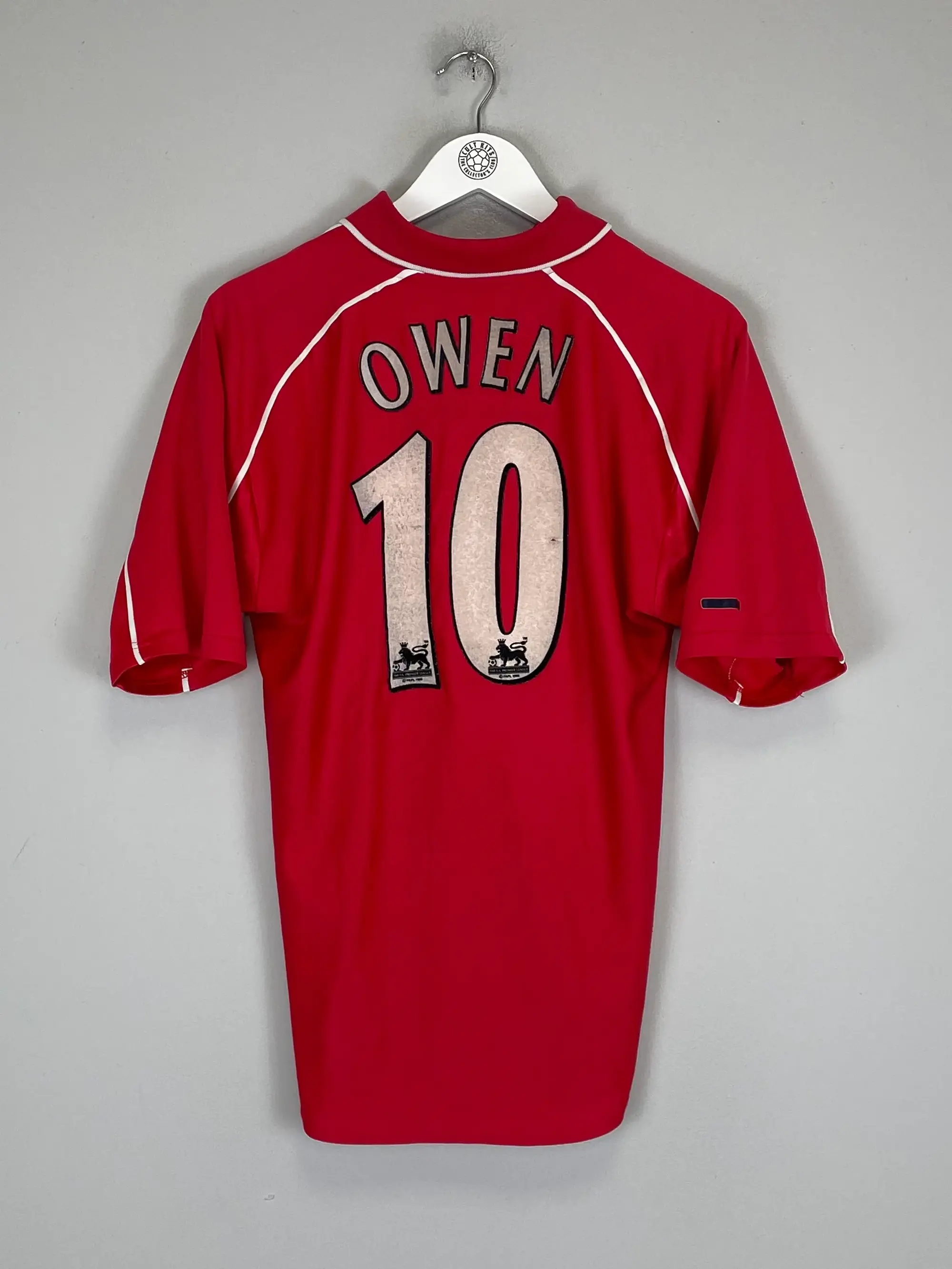CULT KITS - 2000/02 LIVERPOOL OWEN #10 HOME SHIRT (M) REEBOK