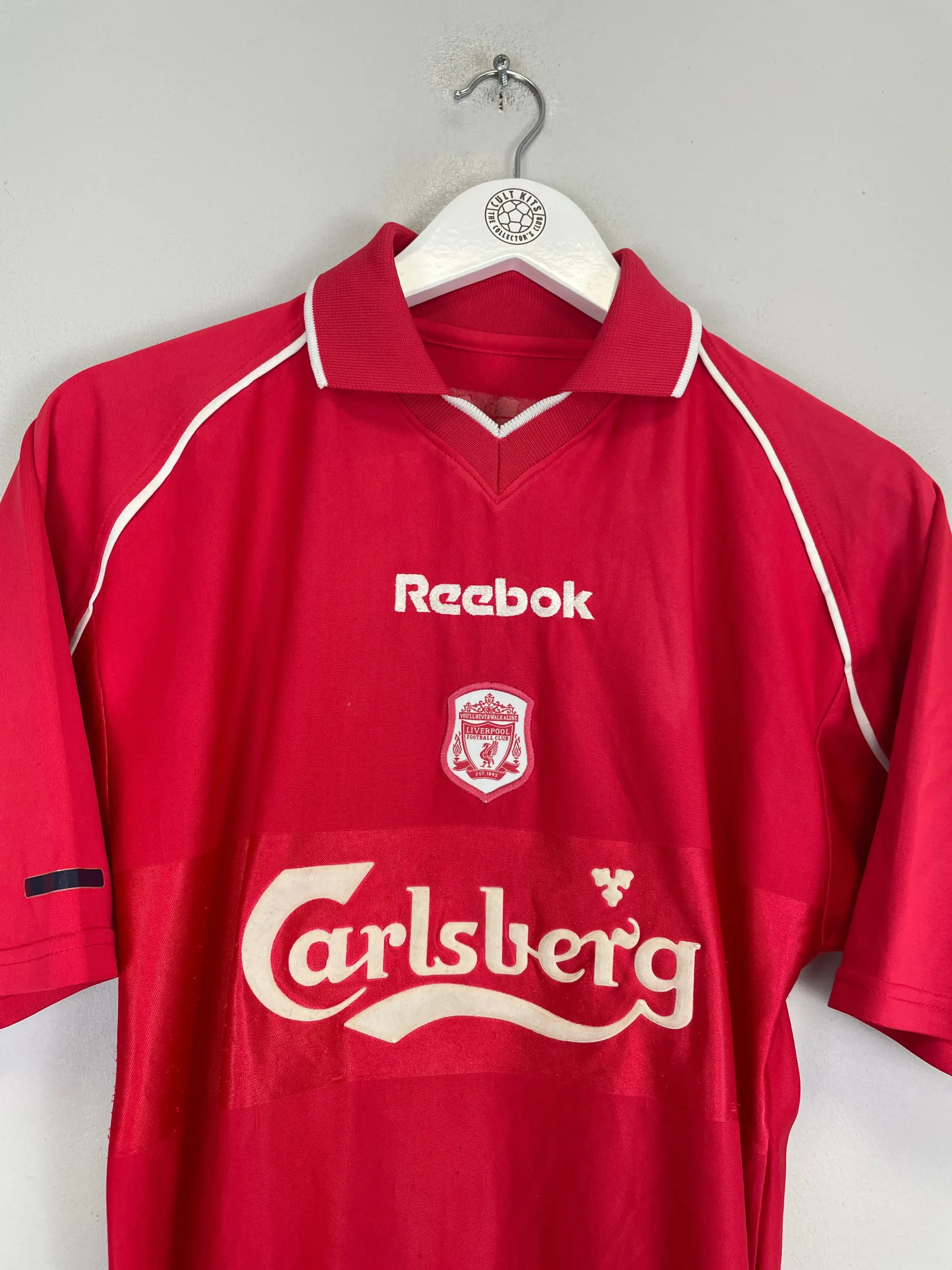CULT KITS - 2000/02 LIVERPOOL OWEN #10 HOME SHIRT (M) REEBOK