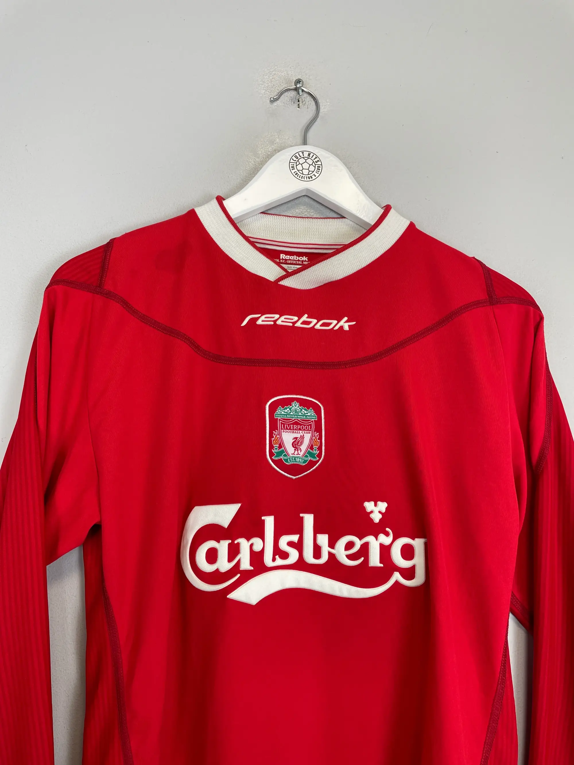 CULT KITS - 2002/04 LIVERPOOL OWEN #10 L/S HOME SHIRT (XS) REEBOK