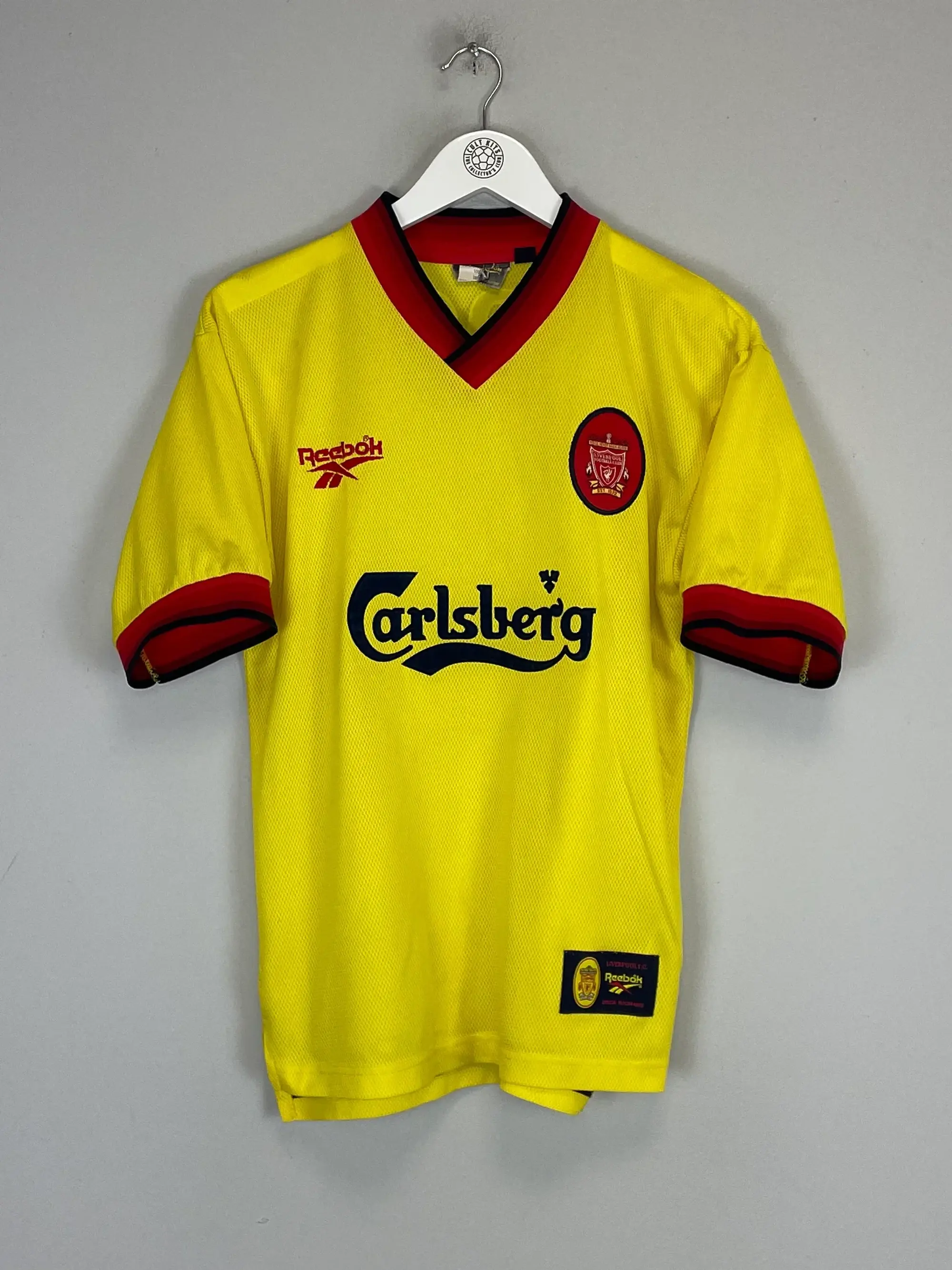 CULT KITS - 1997/99 LIVERPOOL RUDDOCK #14 AWAY SHIRT (S) REEBOK