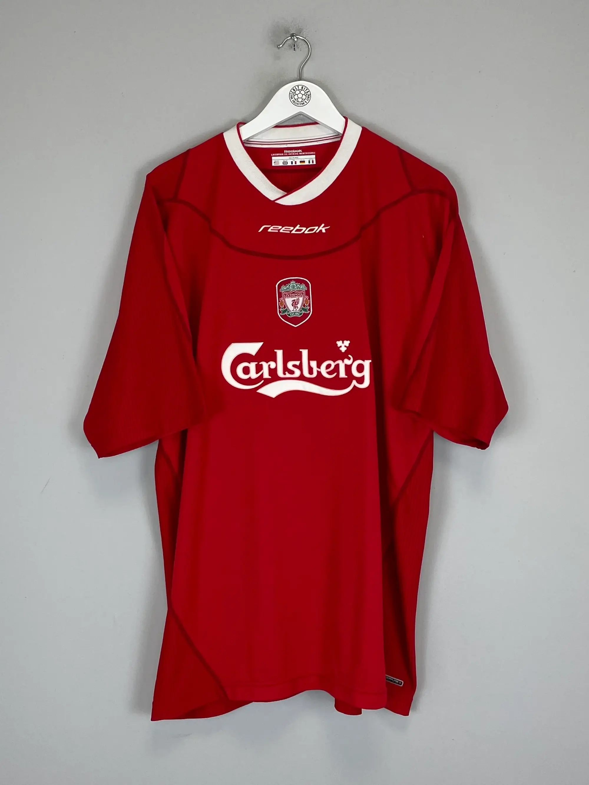 CULT KITS - 2002/04 LIVERPOOL HESKEY #8 HOME SHIRT (XXL) REEBOK