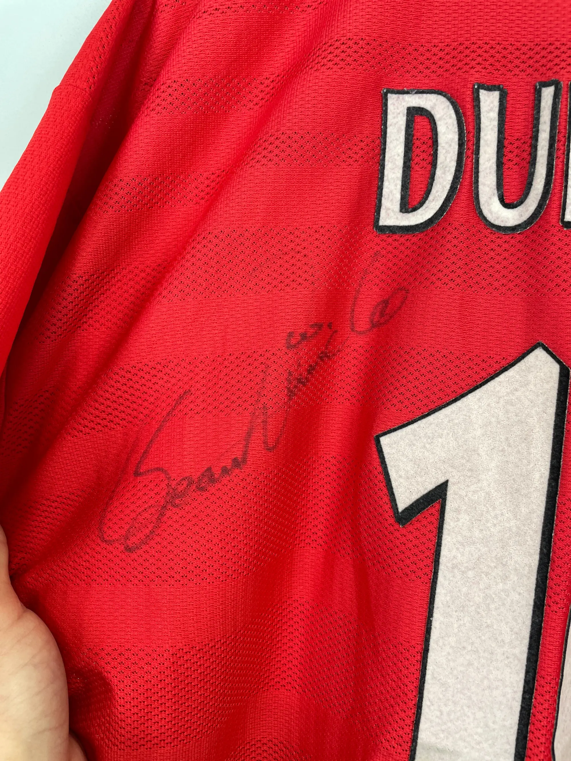 CULT KITS - 1998/00 LIVERPOOL DUNDEE #16 *SIGNED* HOME SHIRT (XL) REEBOK