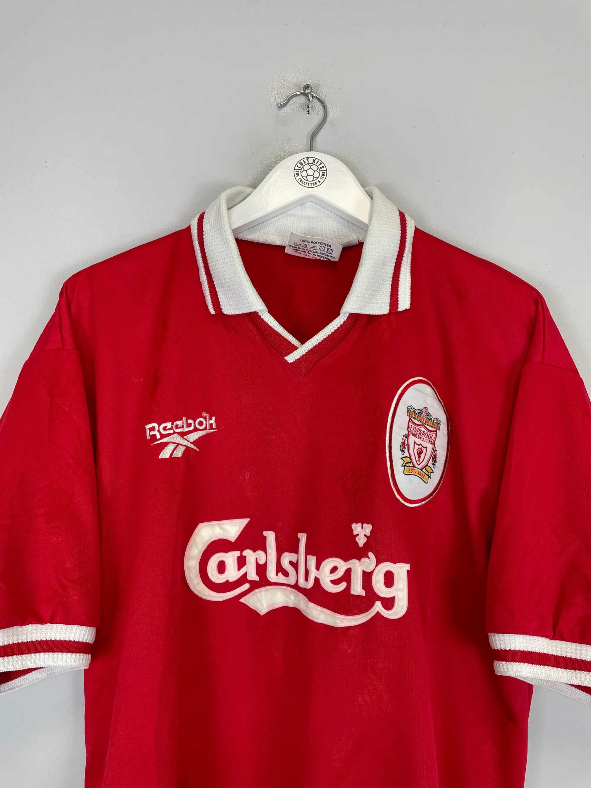 CULT KITS - 1996/98 LIVERPOOL REDKNAPP #11 HOME SHIRT (L) REEBOK