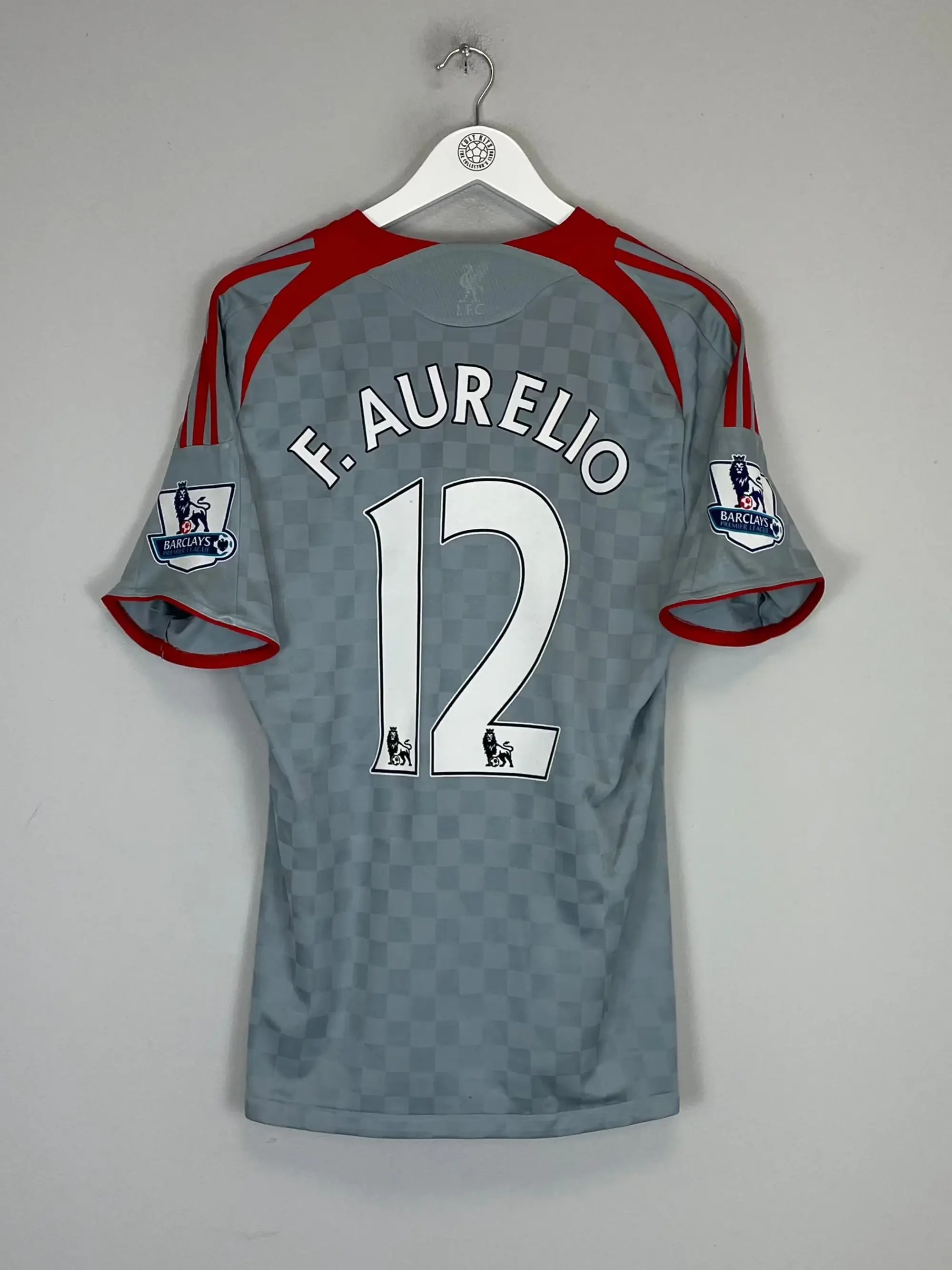 CULT KITS - 2008/09 LIVERPOOL F.AURELIO #12 AWAY SHIRT (M) ADIDAS