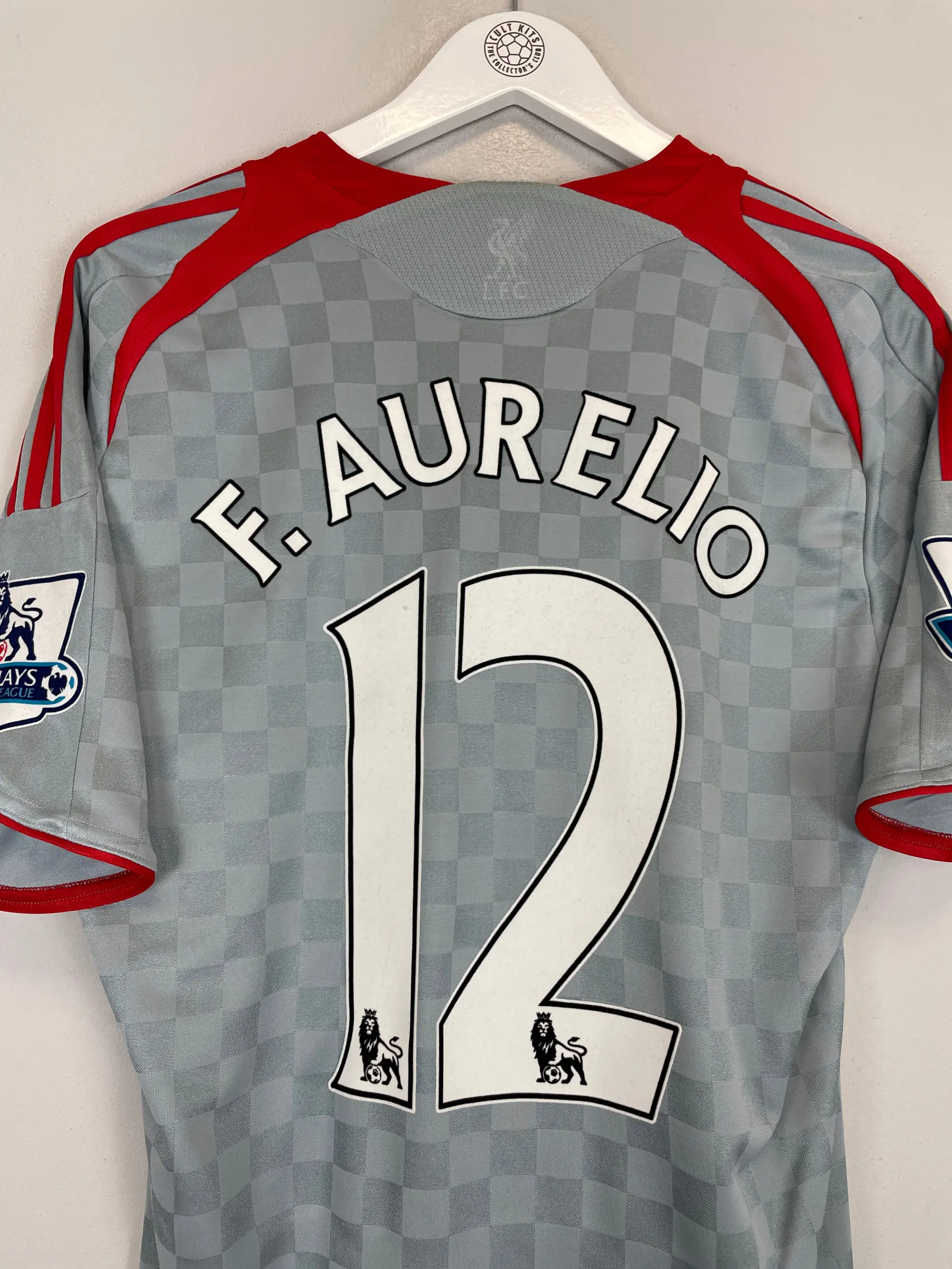 CULT KITS - 2008/09 LIVERPOOL F.AURELIO #12 AWAY SHIRT (M) ADIDAS
