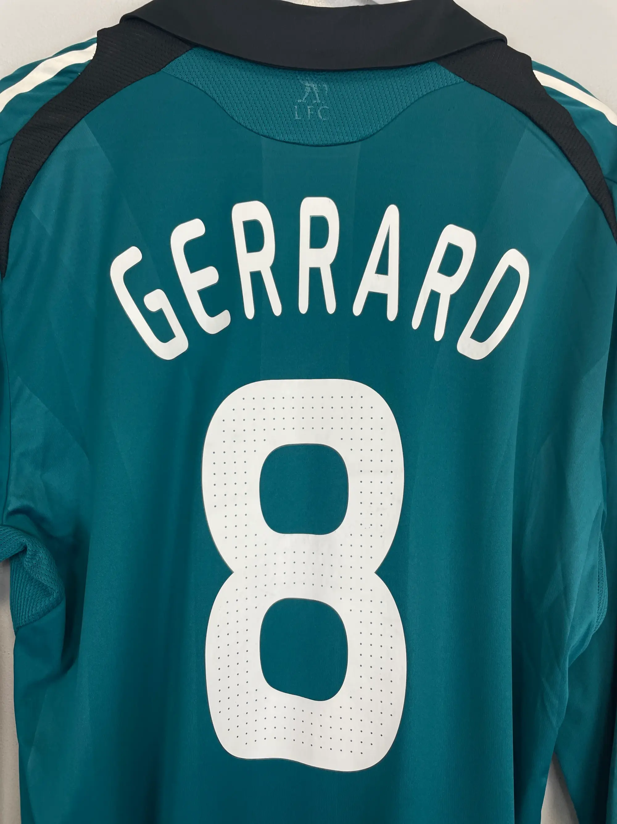 CULT KITS - 2008/09 LIVERPOOL GERRARD #8 *PLAYER ISSUE* BNWT L/S THIRD SHIRT (XL) ADIDAS