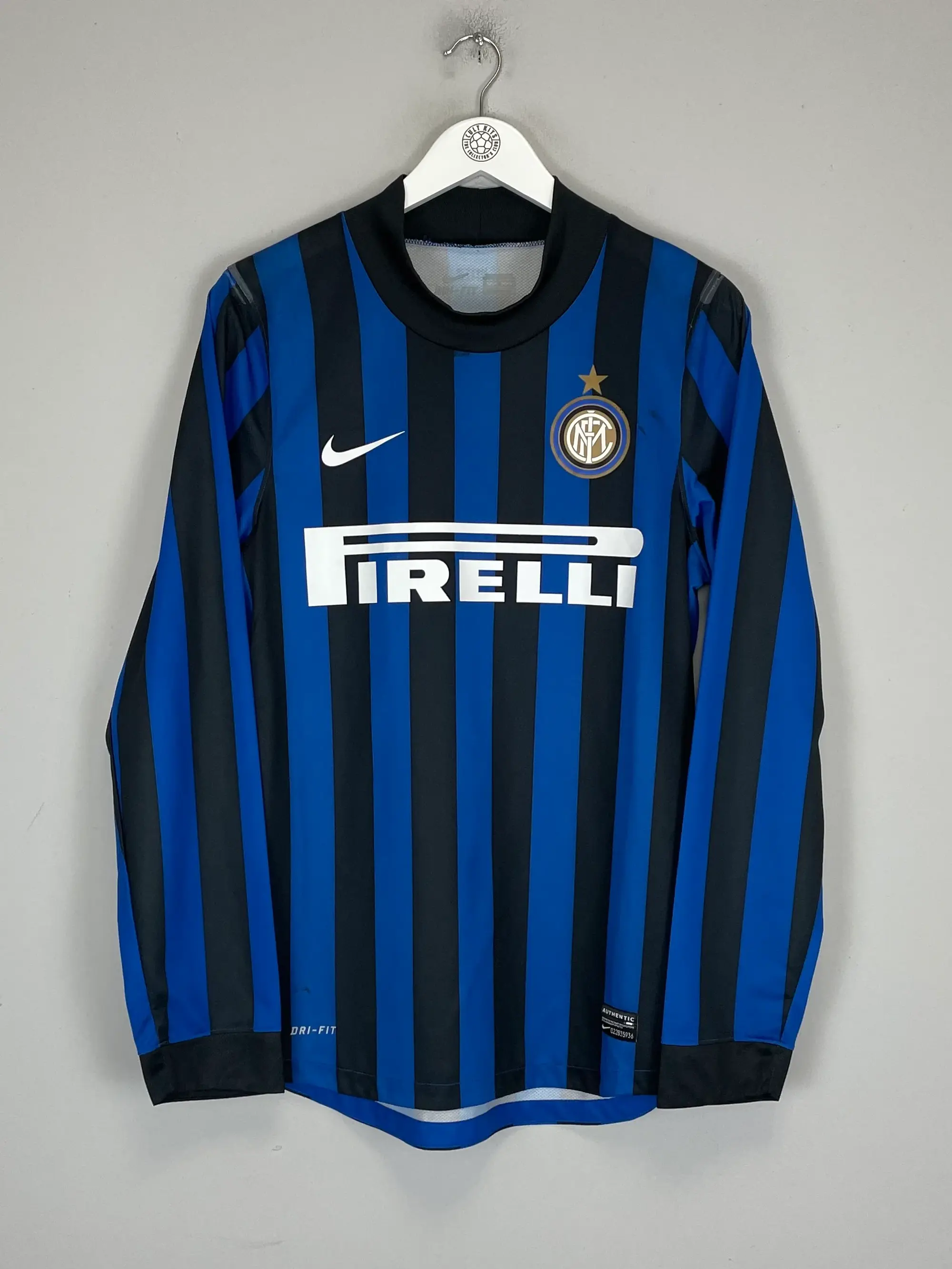 2012/13 INTER MILAN *PLAYER ISSUE* L/S HOME SHIRT (M) NIKE | Cult Kits