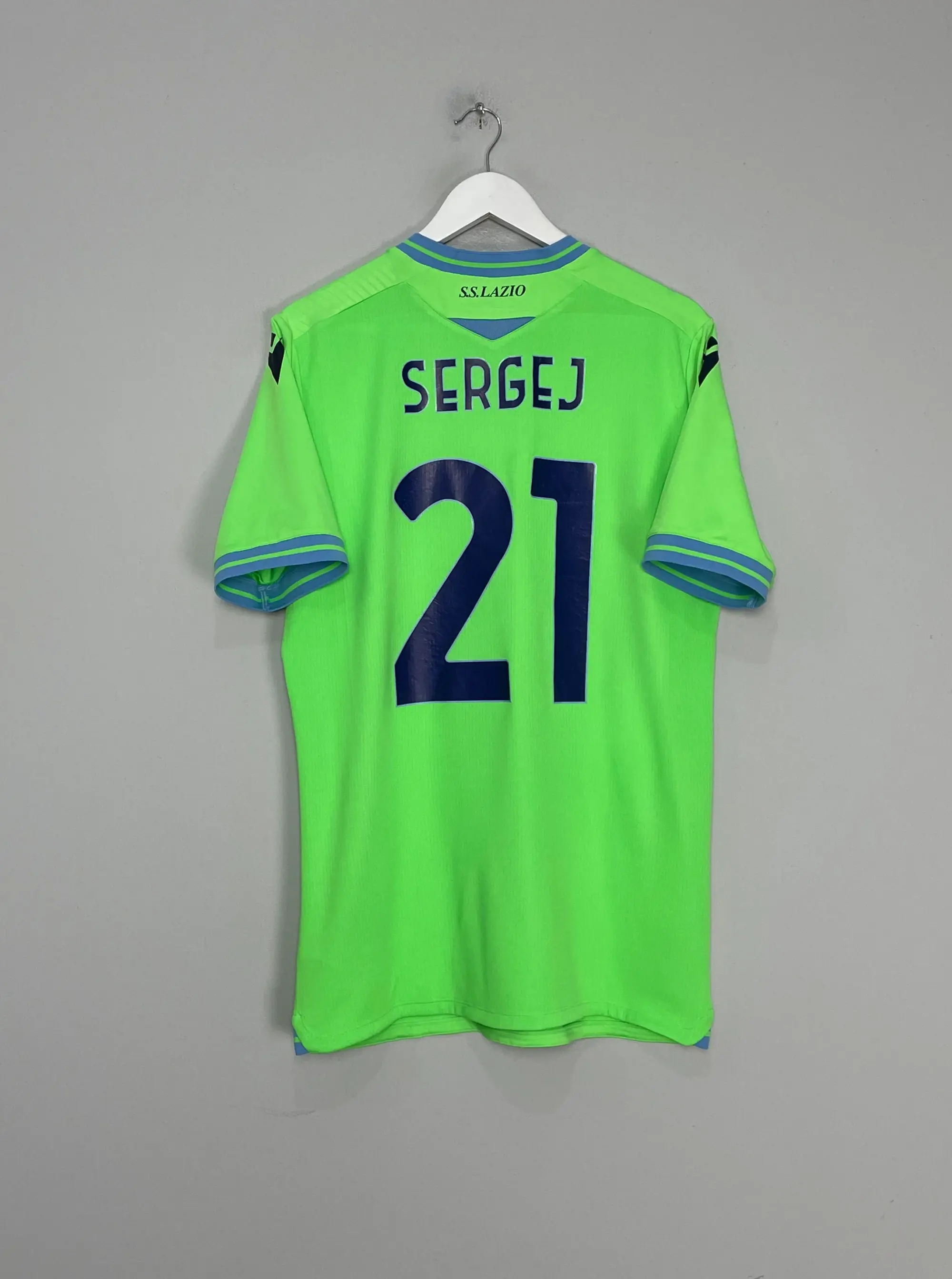 CULT KITS - 2020/21 LAZIO SERGEJ #21 AWAY SHIRT (XL) MACRON
