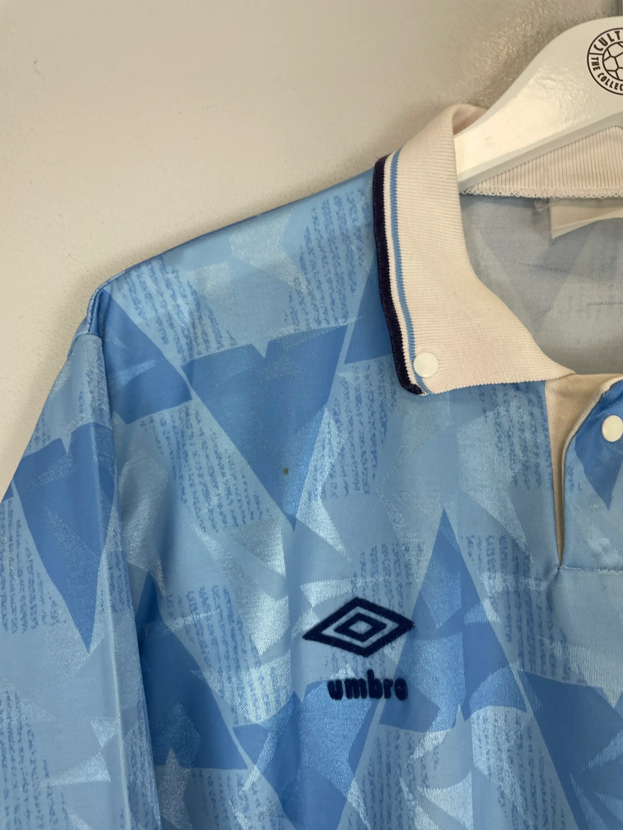 CULT KITS - 1989/91 LAZIO #3 HOME SHIRT (L) UMBRO
