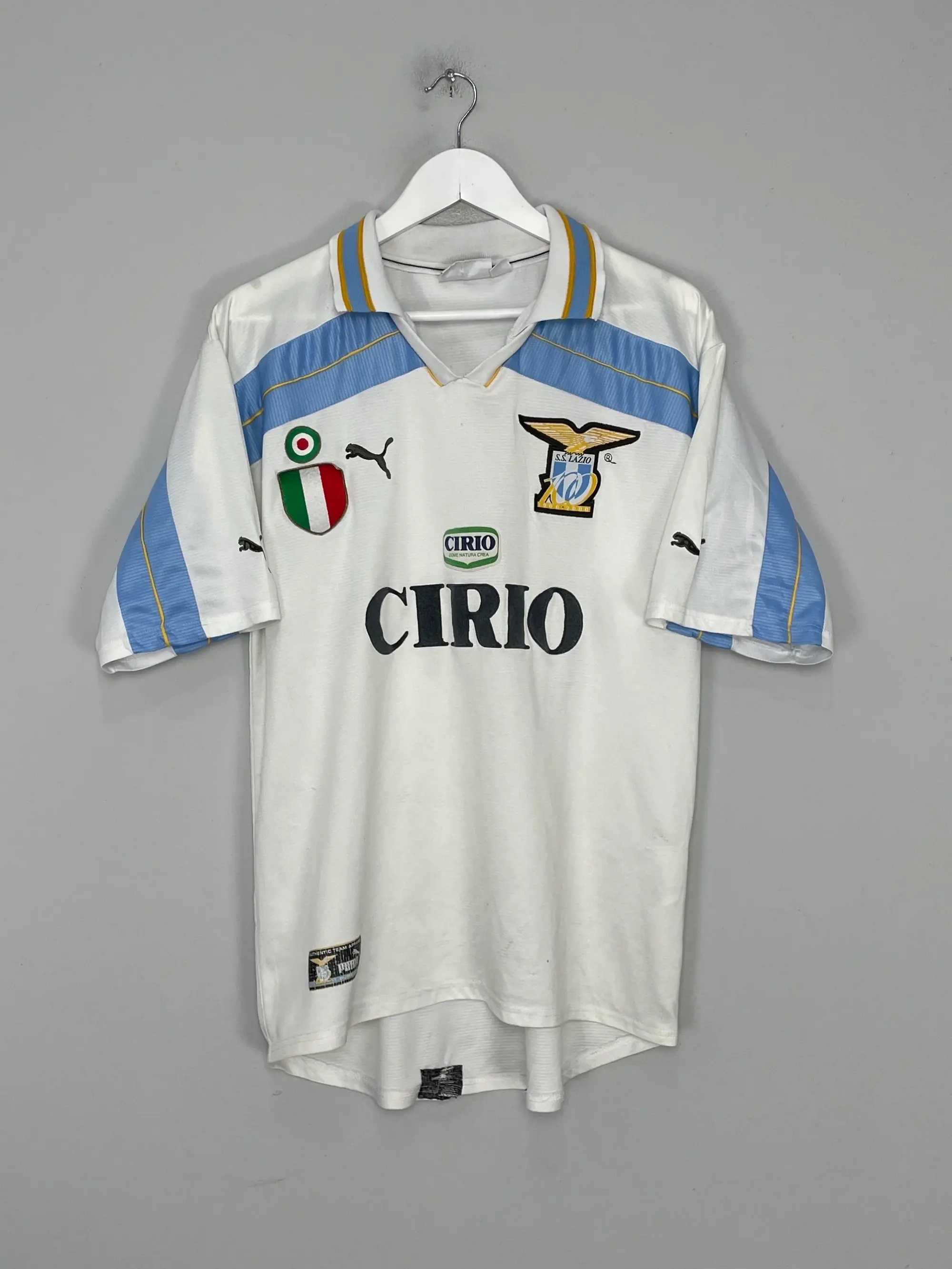 CULT KITS - 1999/00 LAZIO *CENTENARY* AWAY SHIRT (XL) PUMA