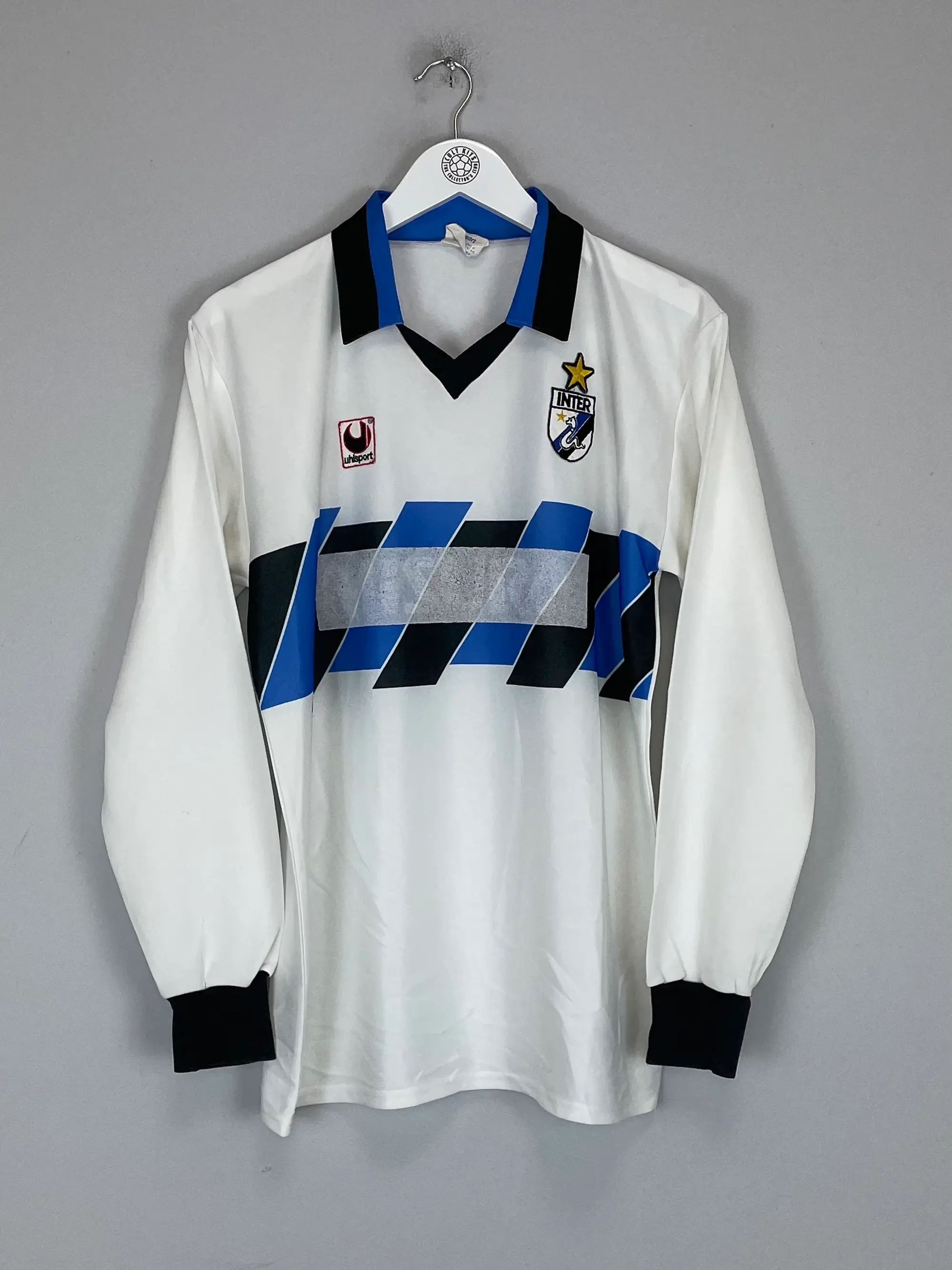1988/89 INTER MILAN L/S AWAY SHIRT (L) UHLSPORT | Cult Kits