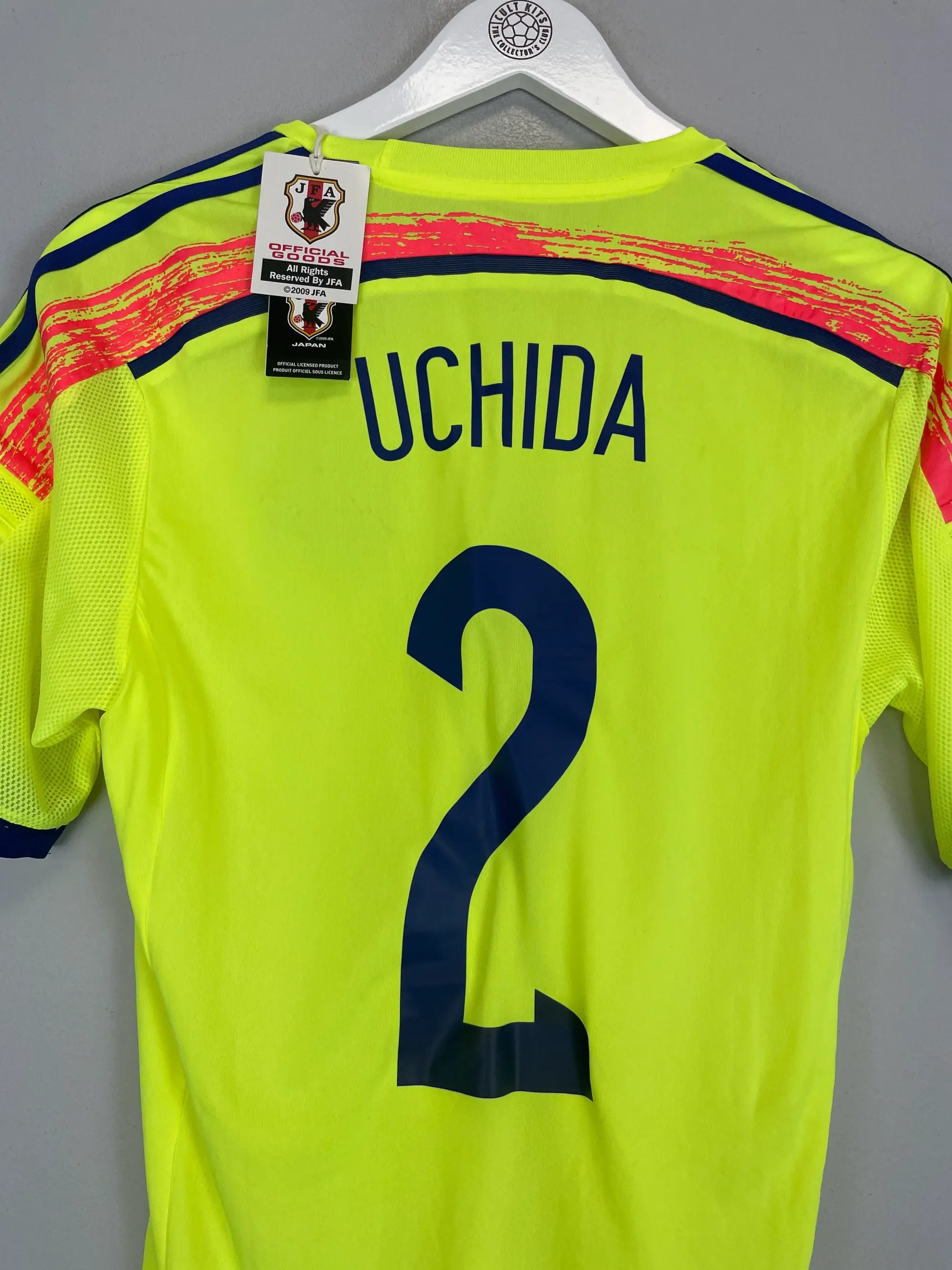 CULT KITS - 2014/15 JAPAN UCHIDA #6 *PLAYER ISSUE* BNWT AWAY SHIRT (M) ADIDAS