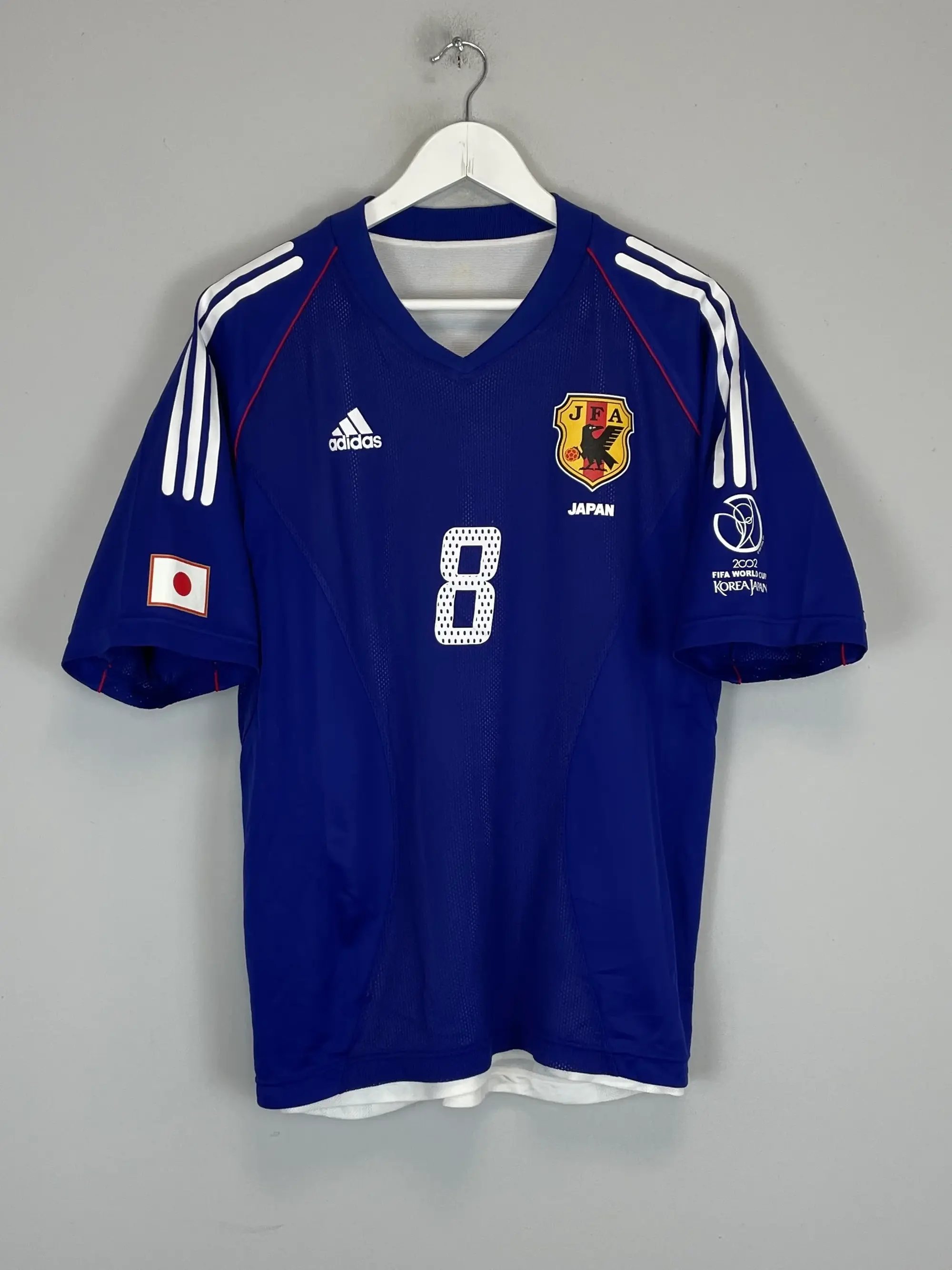 CULT KITS - 2002/03 JAPAN MOROSHIMA #8 *PLAYER ISSUE* HOME SHIRT (L) ADIDAS
