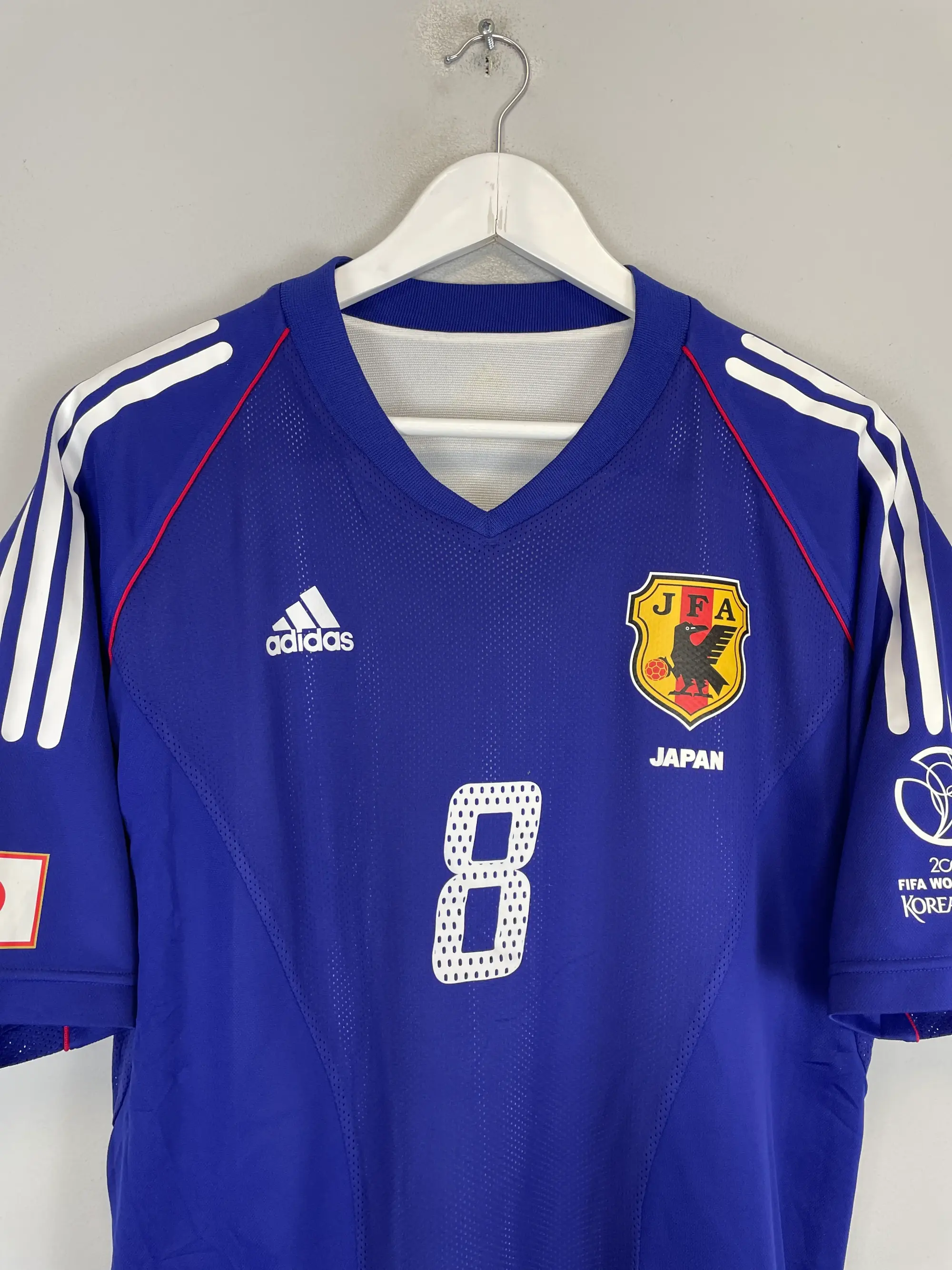 CULT KITS - 2002/03 JAPAN MOROSHIMA #8 *PLAYER ISSUE* HOME SHIRT (L) ADIDAS