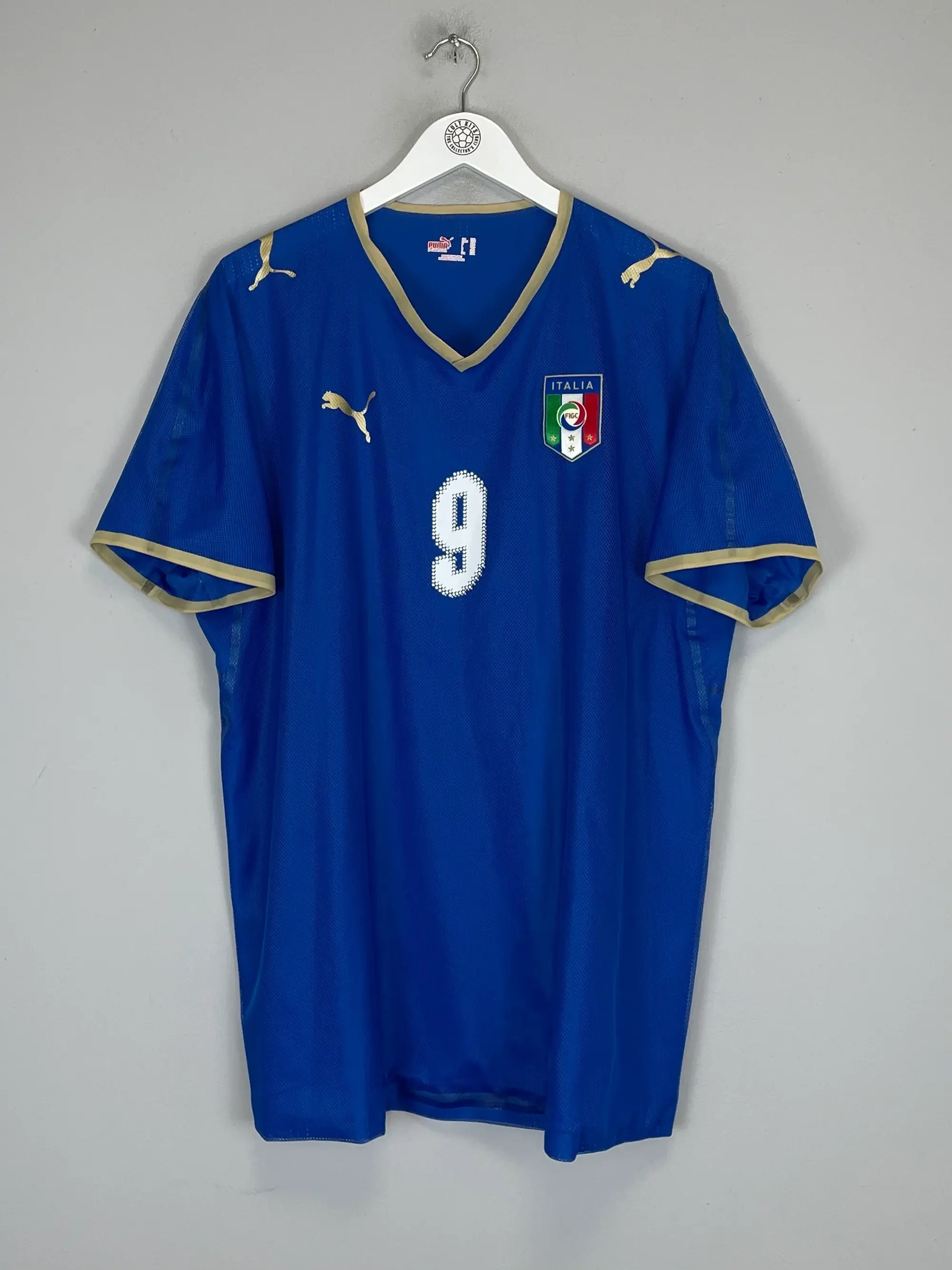 CULT KITS - 2008/09 ITALY TONI #9 *PLAYER ISSUE* HOME SHIRT (XXL) PUMA