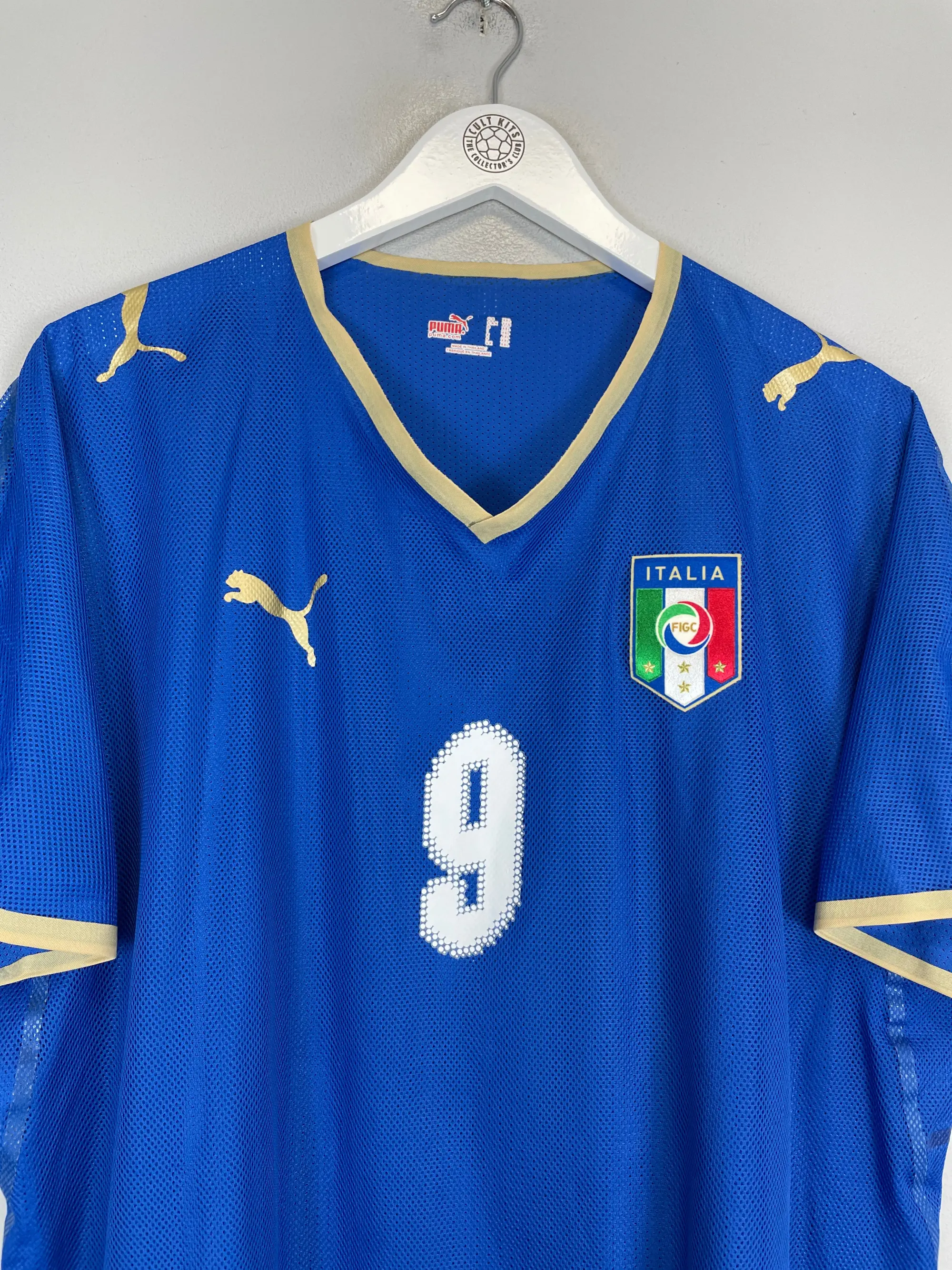 CULT KITS - 2008/09 ITALY TONI #9 *PLAYER ISSUE* HOME SHIRT (XXL) PUMA