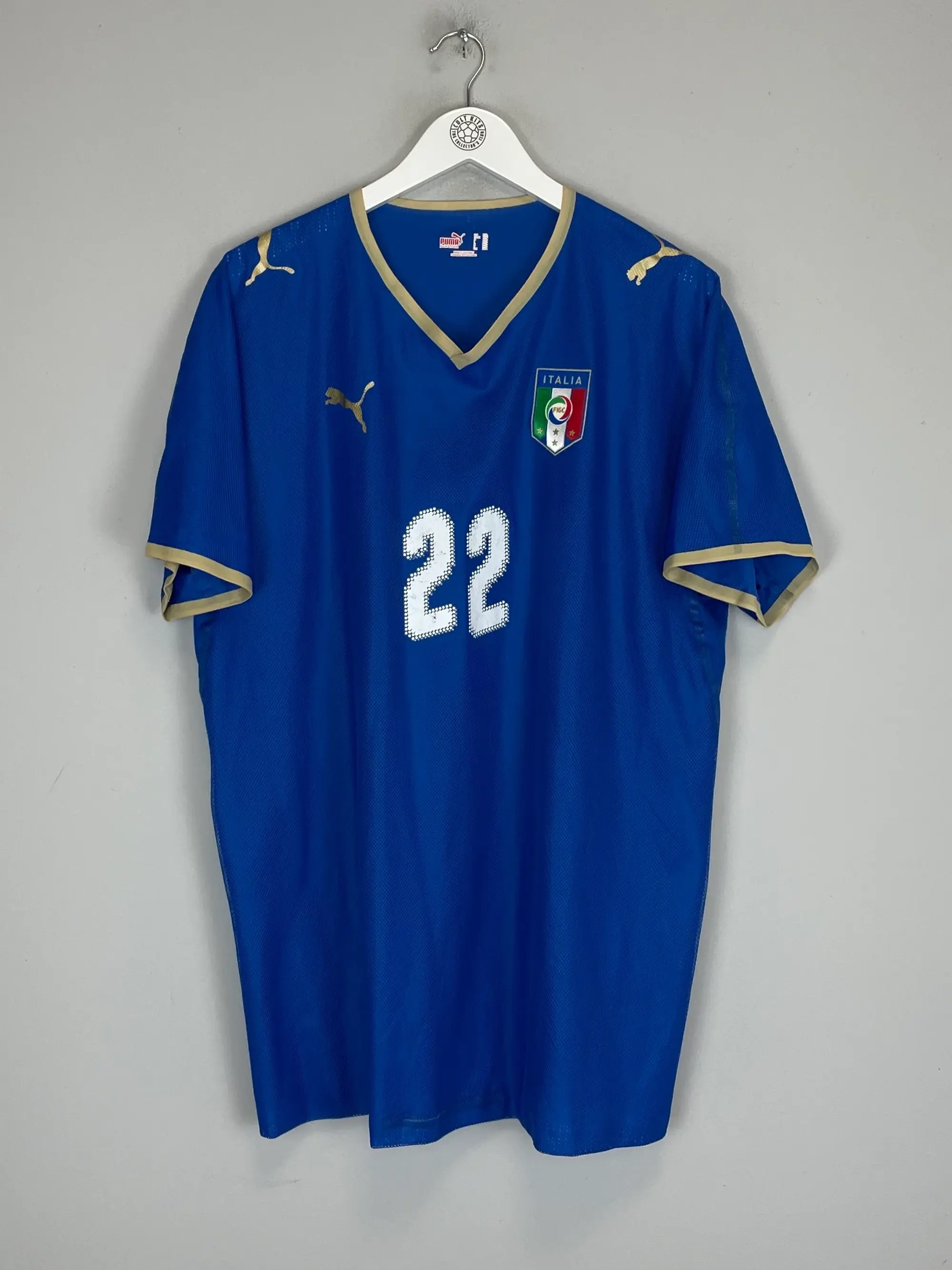 CULT KITS - 2007/08 ITALY AQUILANI #22 *PLAYER ISSUE* HOME SHIRT (XXL) PUMA