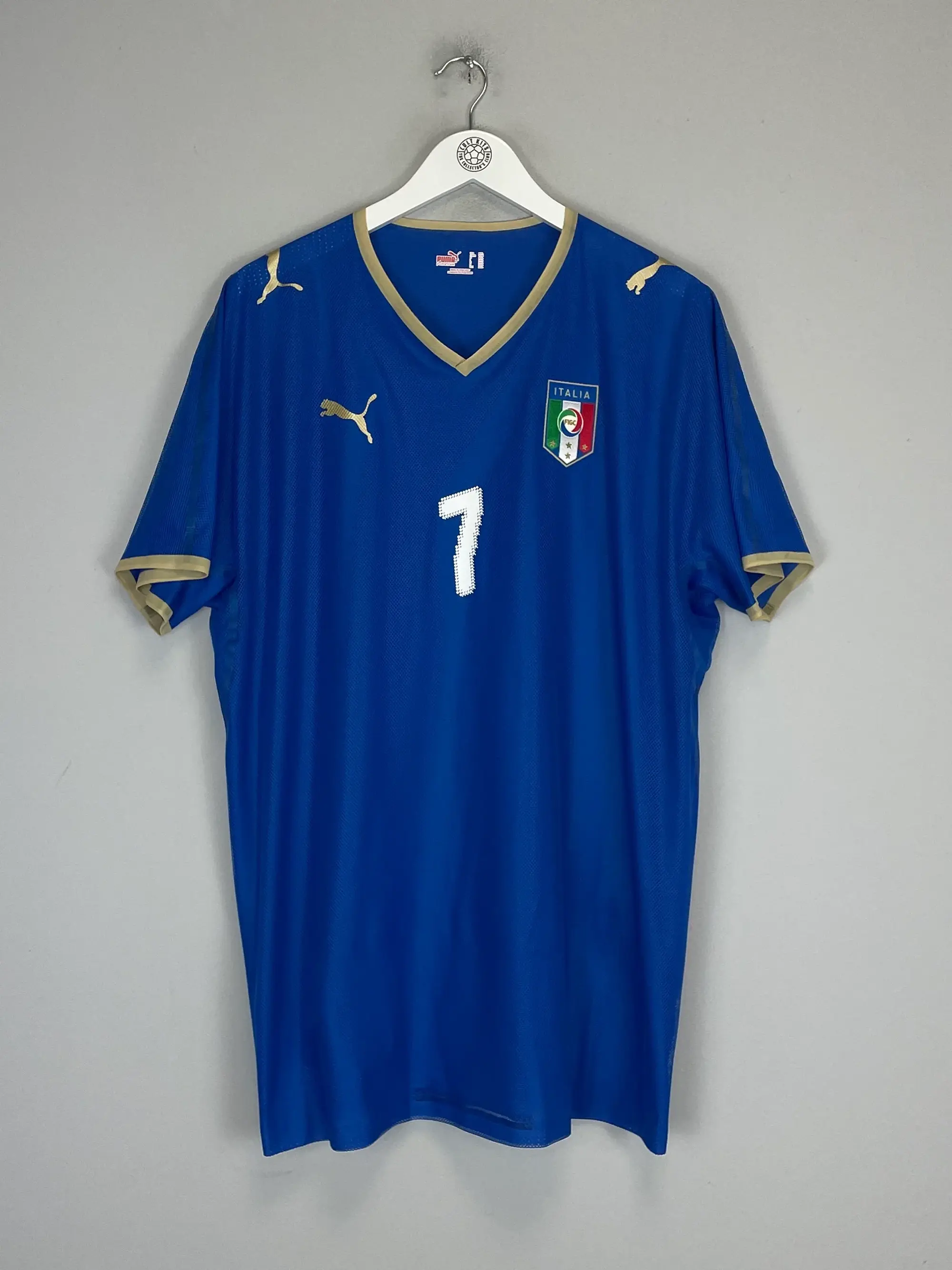 CULT KITS - 2007/08 ITALY DEL PIERO #7 *PLAYER ISSUE* HOME SHIRT (XXL) PUMA