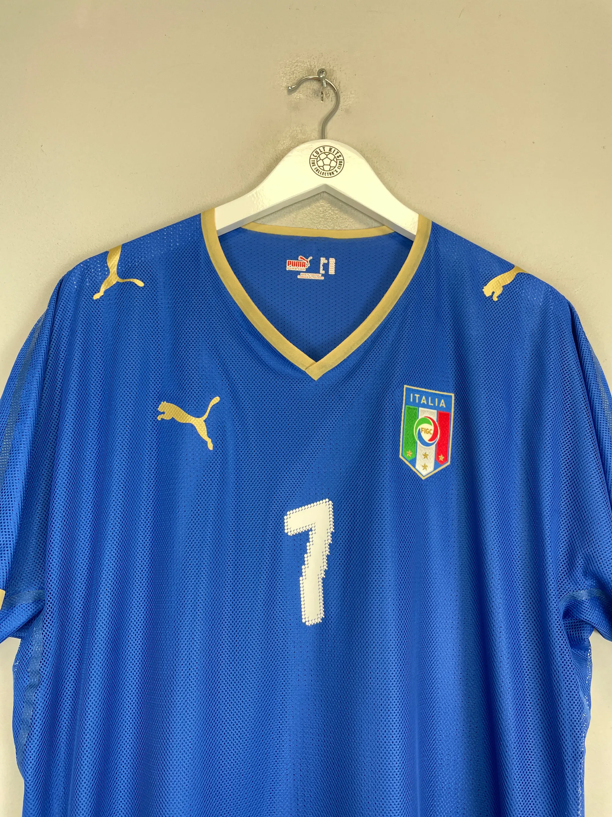 CULT KITS - 2007/08 ITALY DEL PIERO #7 *PLAYER ISSUE* HOME SHIRT (XXL) PUMA