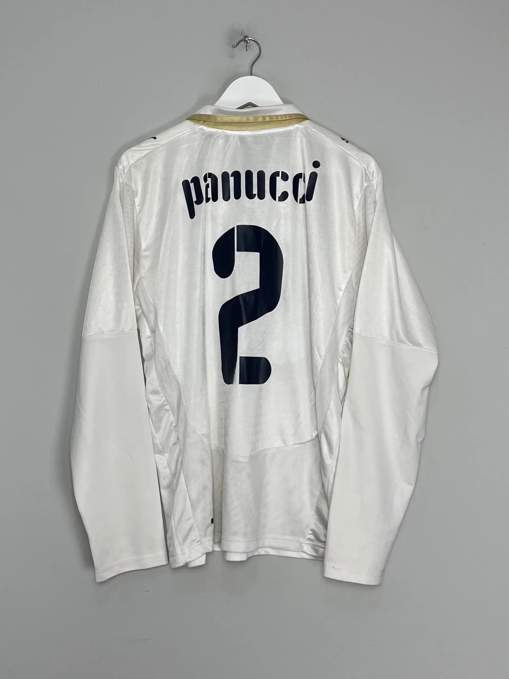 CULT KITS - 2007/09 ITALY PANUCCI #2 L/S AWAY SHIRT (M) PUMA