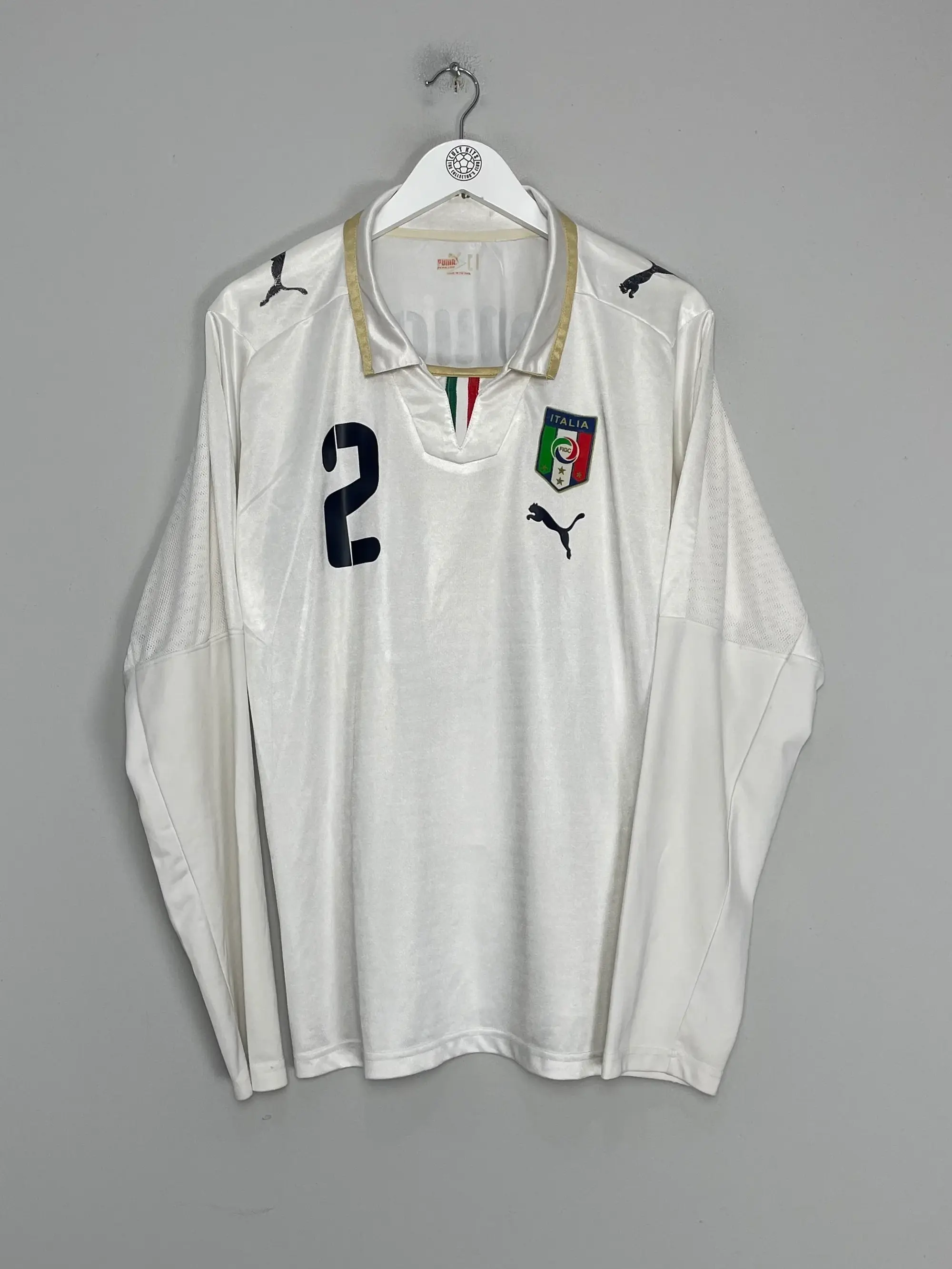 CULT KITS - 2007/09 ITALY PANUCCI #2 L/S AWAY SHIRT (M) PUMA