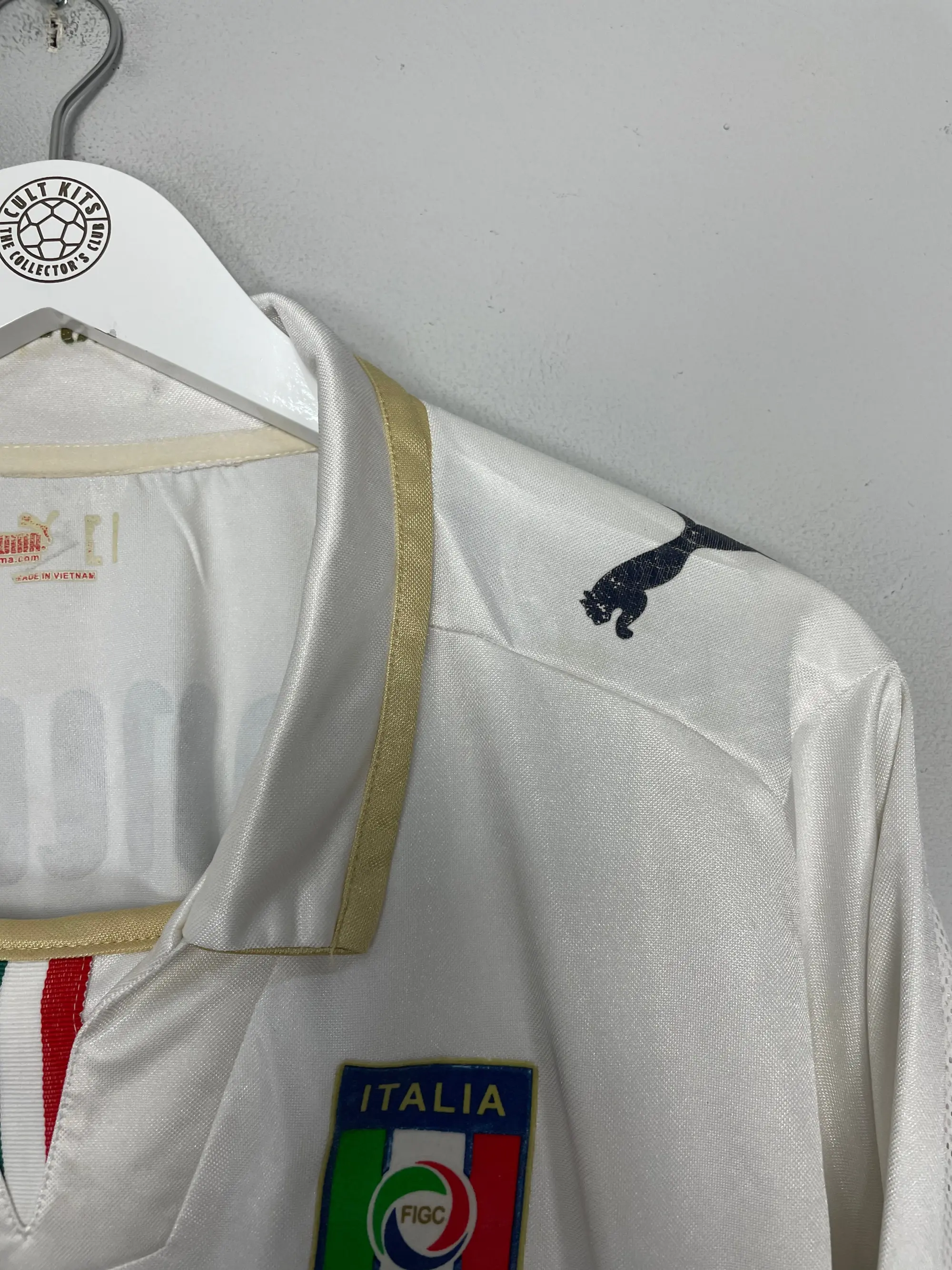CULT KITS - 2007/09 ITALY PANUCCI #2 L/S AWAY SHIRT (M) PUMA