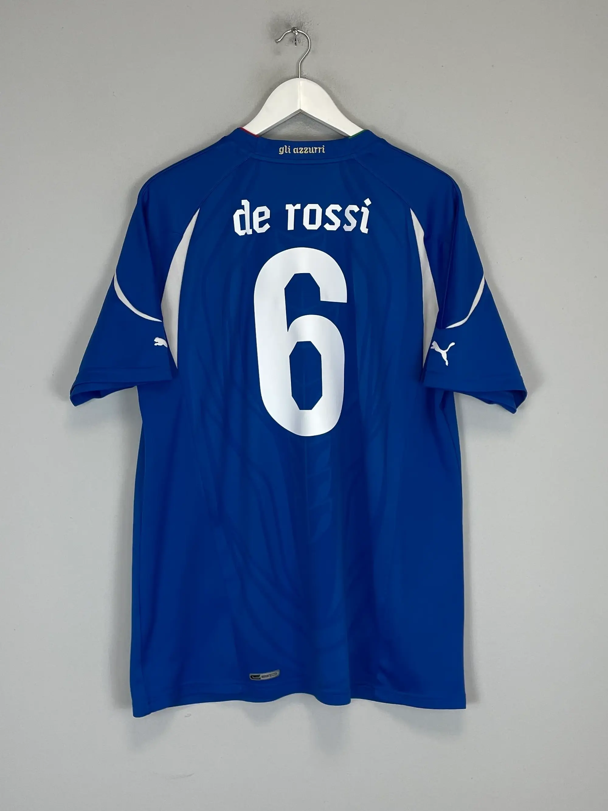 CULT KITS - 2010/12 ITALY DE ROSSI #6 HOME SHIRT (XL) PUMA
