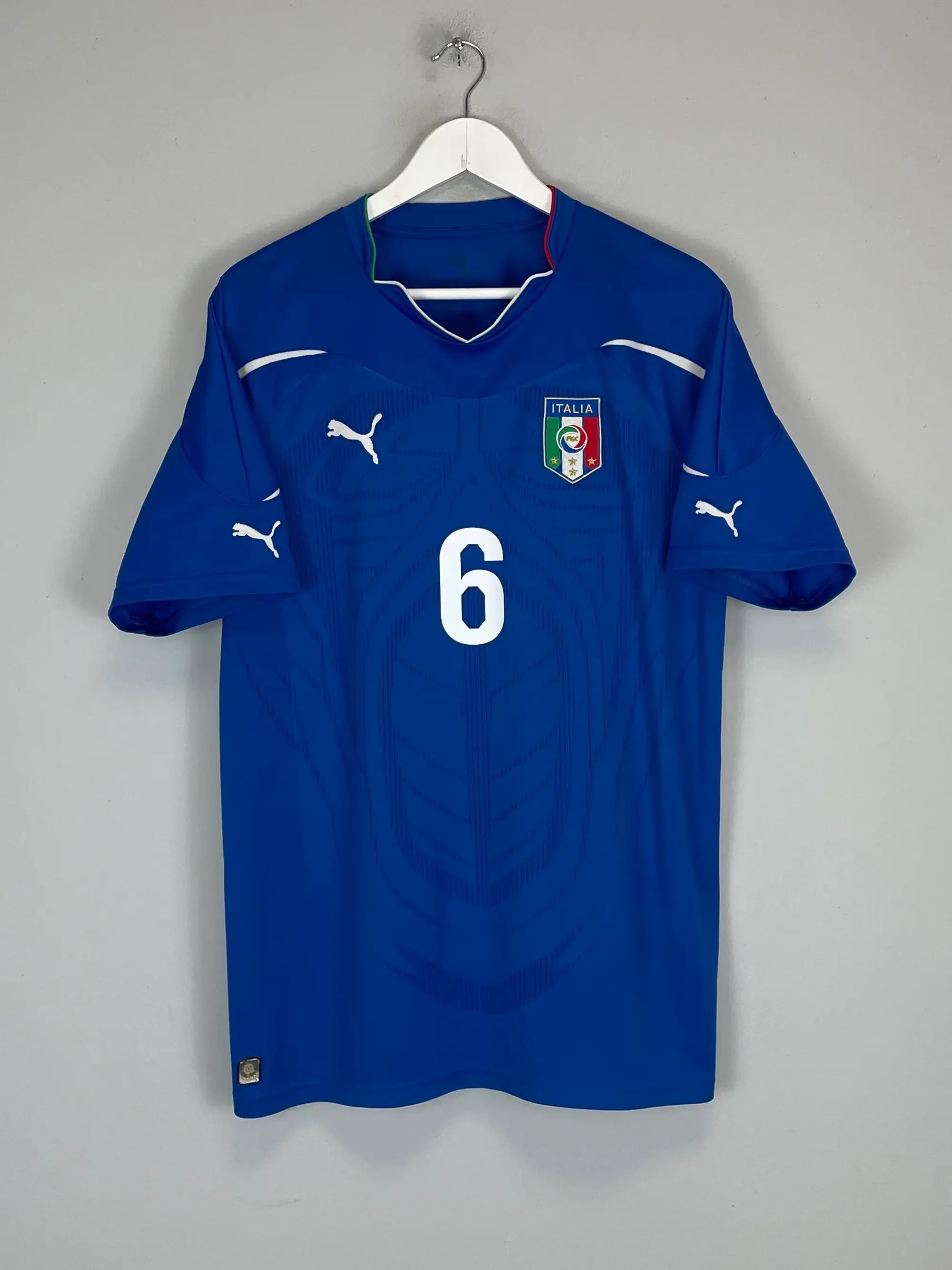 CULT KITS - 2010/12 ITALY DE ROSSI #6 HOME SHIRT (XL) PUMA