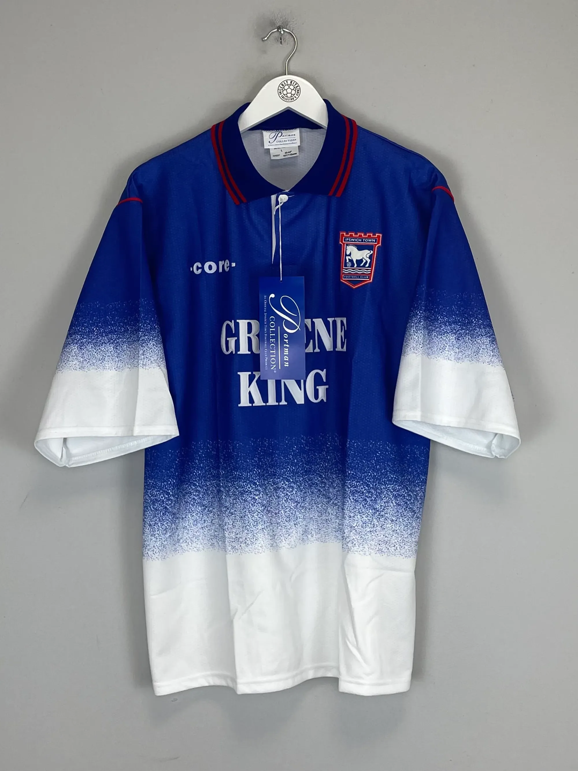 CULT KITS - 1995/97 IPSWICH TOWN *BNWT* HOME SHIRT (L) CORE