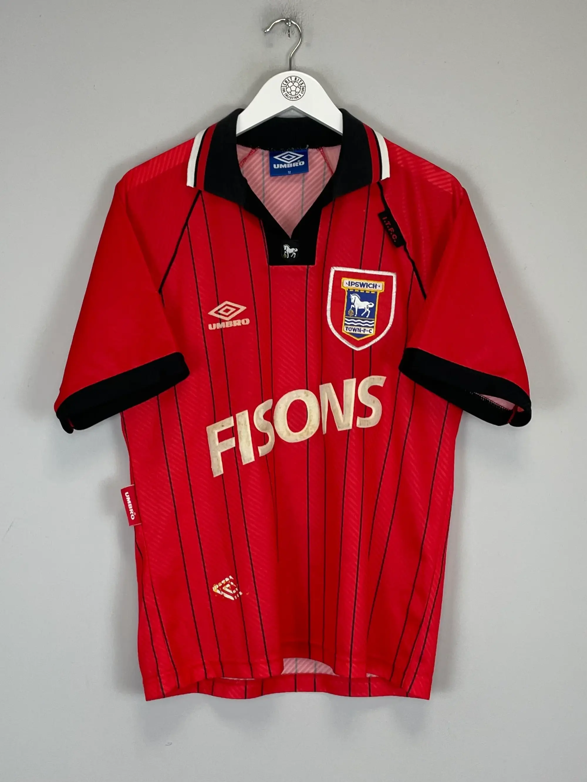 CULT KITS - 1993/95 IPSWICH TOWN AWAY SHIRT (M) UMBRO