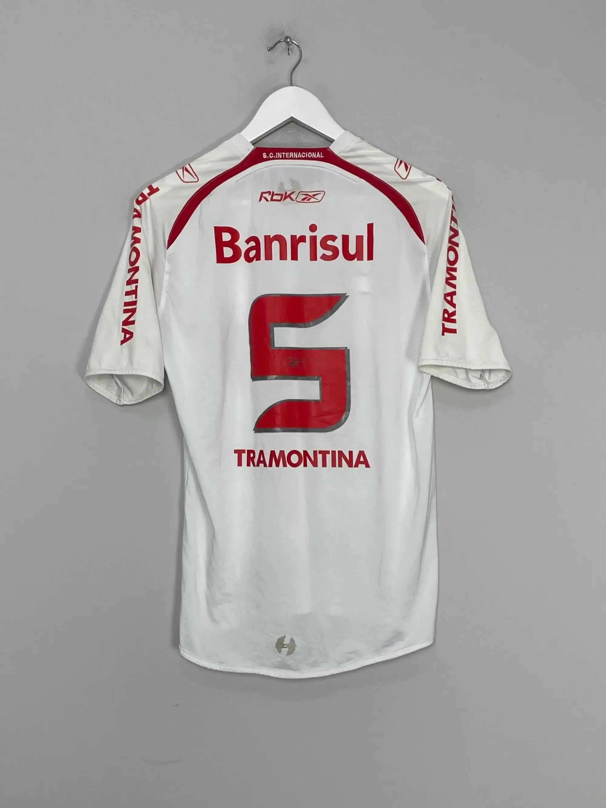 CULT KITS - 2007/08 INTERNACIONAL #5 HOME SHIRT (M) REEBOK