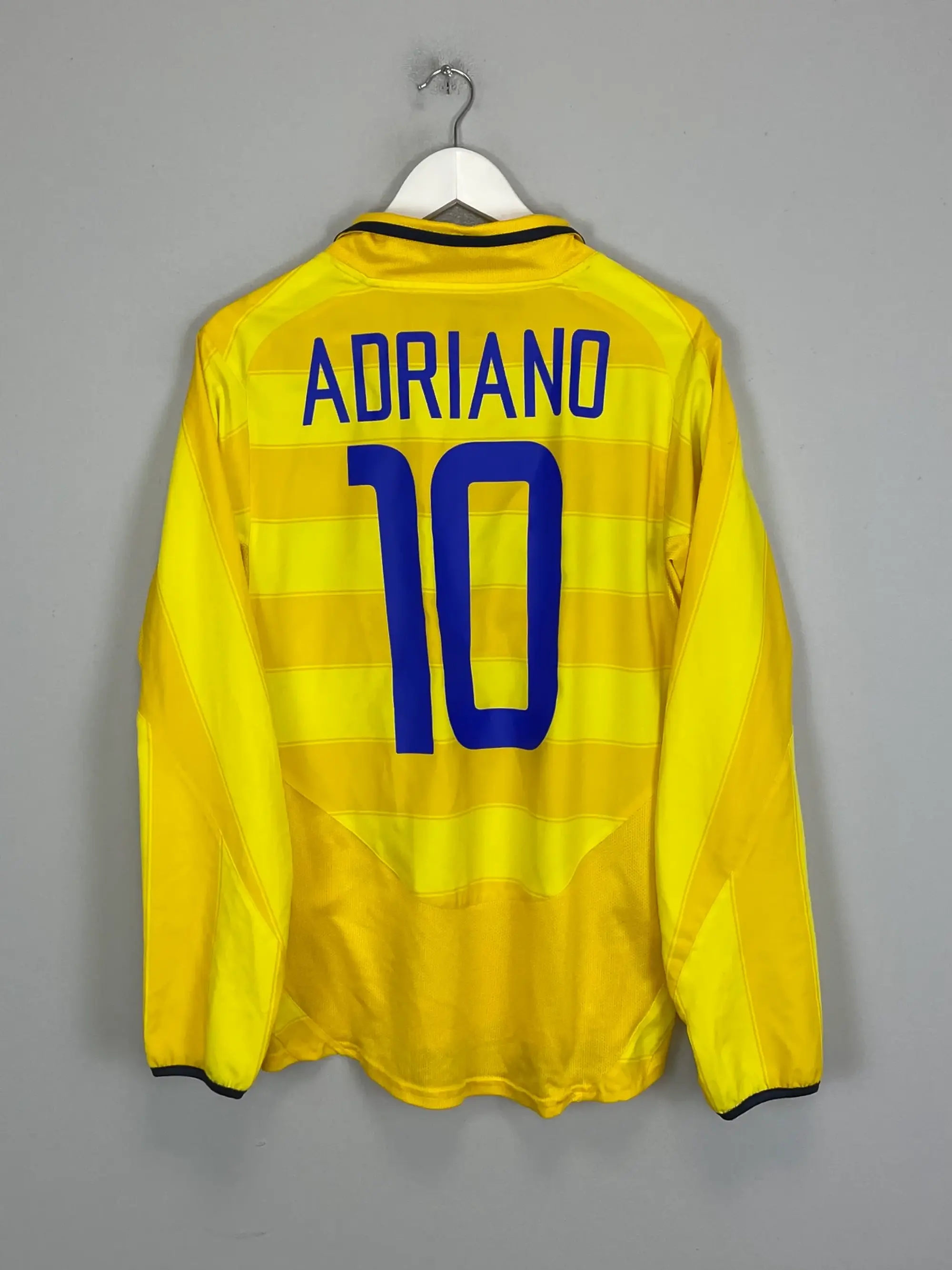 CULT KITS - 2003/04 INTER MILAN ADRIANO #10 L/S AWAY SHIRT (S) NIKE