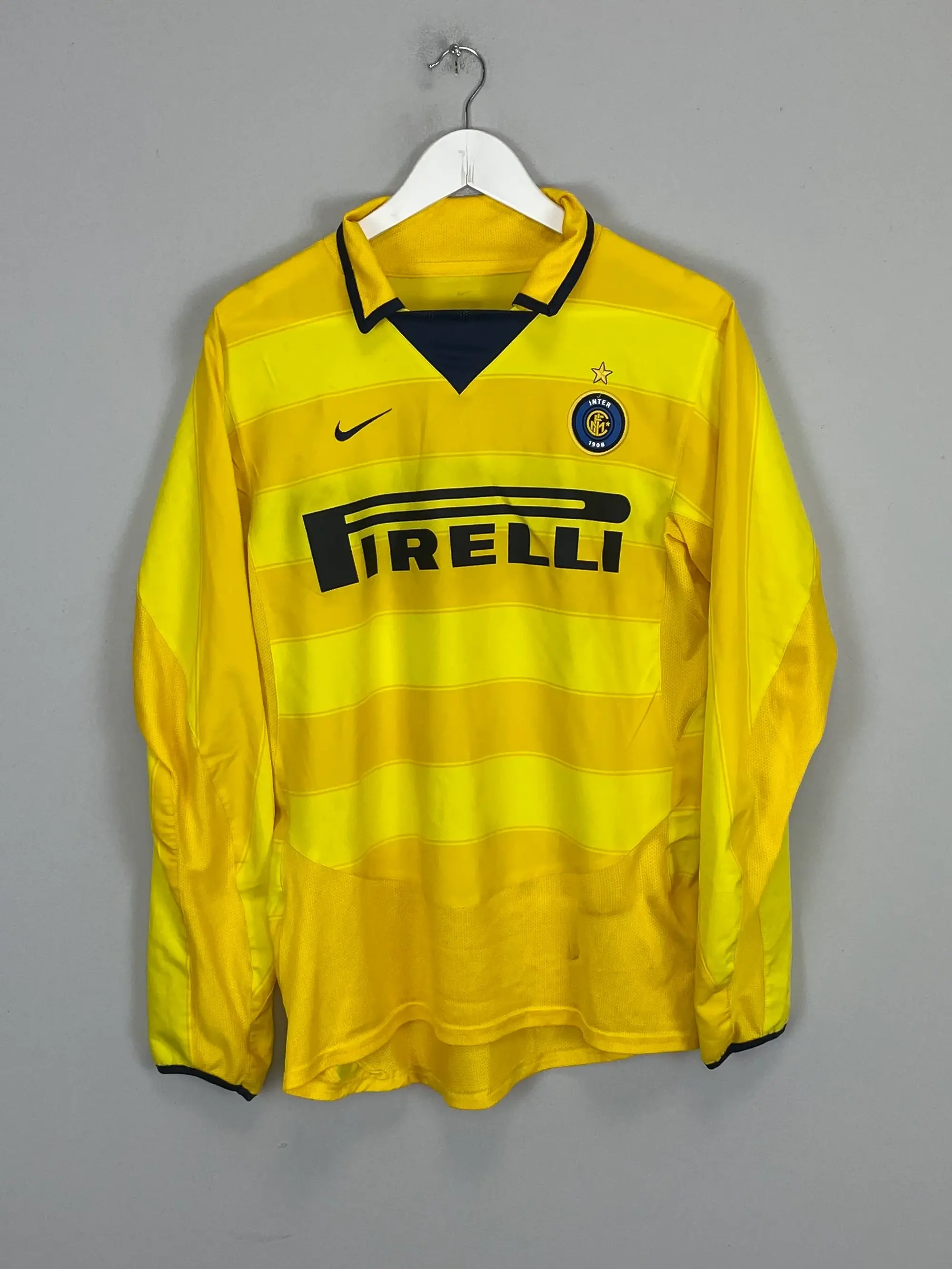 CULT KITS - 2003/04 INTER MILAN ADRIANO #10 L/S AWAY SHIRT (S) NIKE