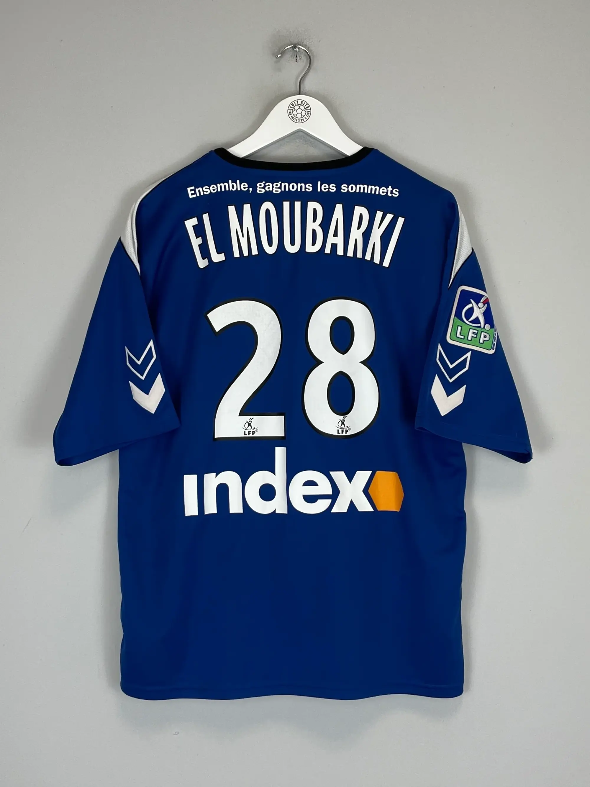 CULT KITS - 2007/08 GRENOBLE EL MOUBARKI #28 *MATCH ISSUE* HOME SHIRT (L) HUMMEL