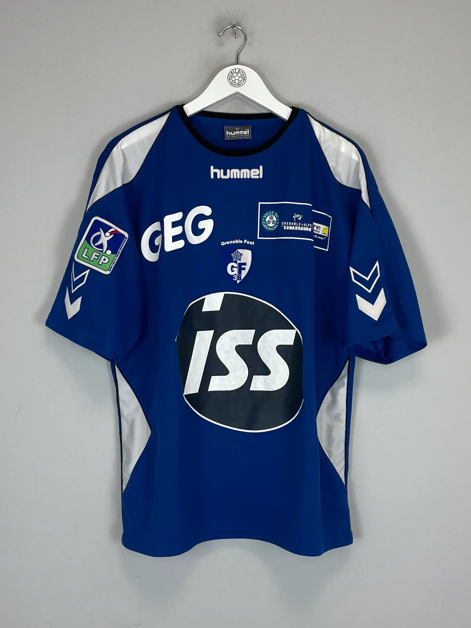 CULT KITS - 2007/08 GRENOBLE EL MOUBARKI #28 *MATCH ISSUE* HOME SHIRT (L) HUMMEL