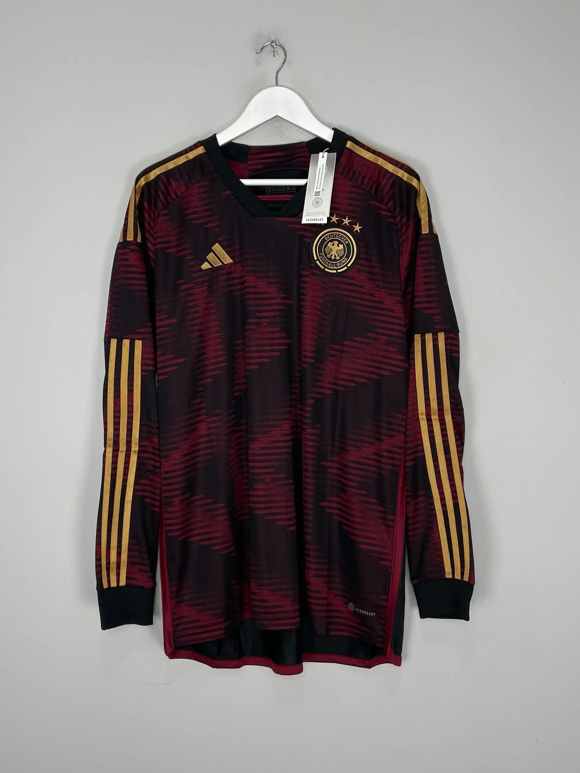 CULT KITS - 2022/23 GERMANY *BNWT* L/S AWAY SHIRT (MULTIPLE SIZES) ADIDAS, Small / Germany / 2022