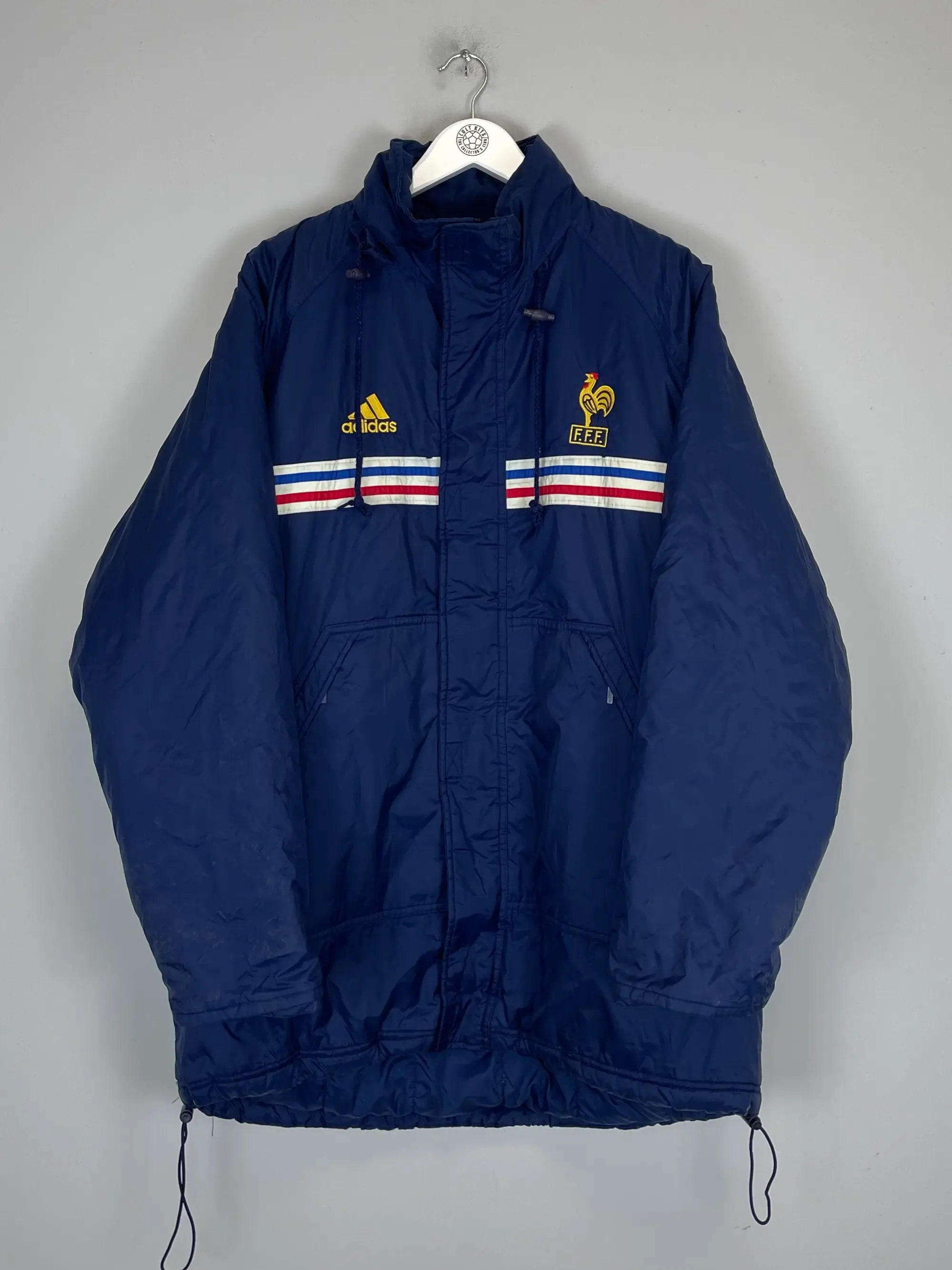 CULT KITS - 1998/00 FRANCE BENCH COAT (L) ADIDAS