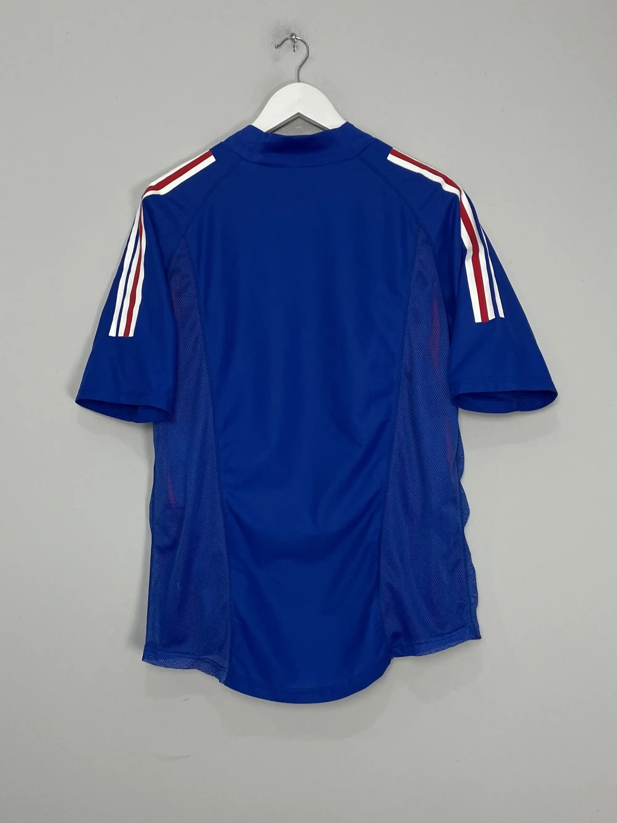 CULT KITS - 2002/04 FRANCE *PLAYER ISSUE* HOME SHIRT (M) ADIDAS