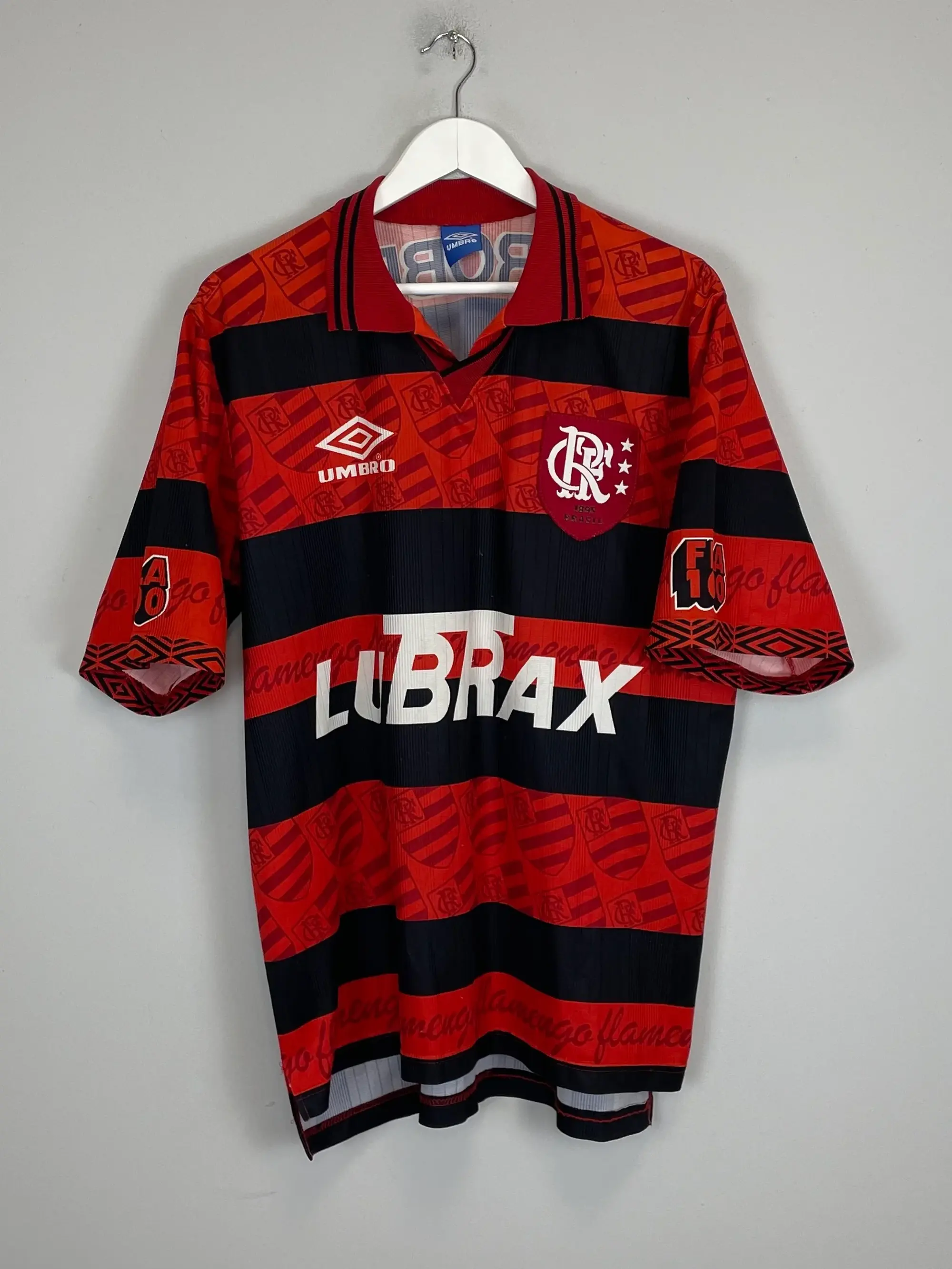 CULT KITS - 1994/95 FLAMENGO *CENTENARY* HOME SHIRT (L) UMBRO